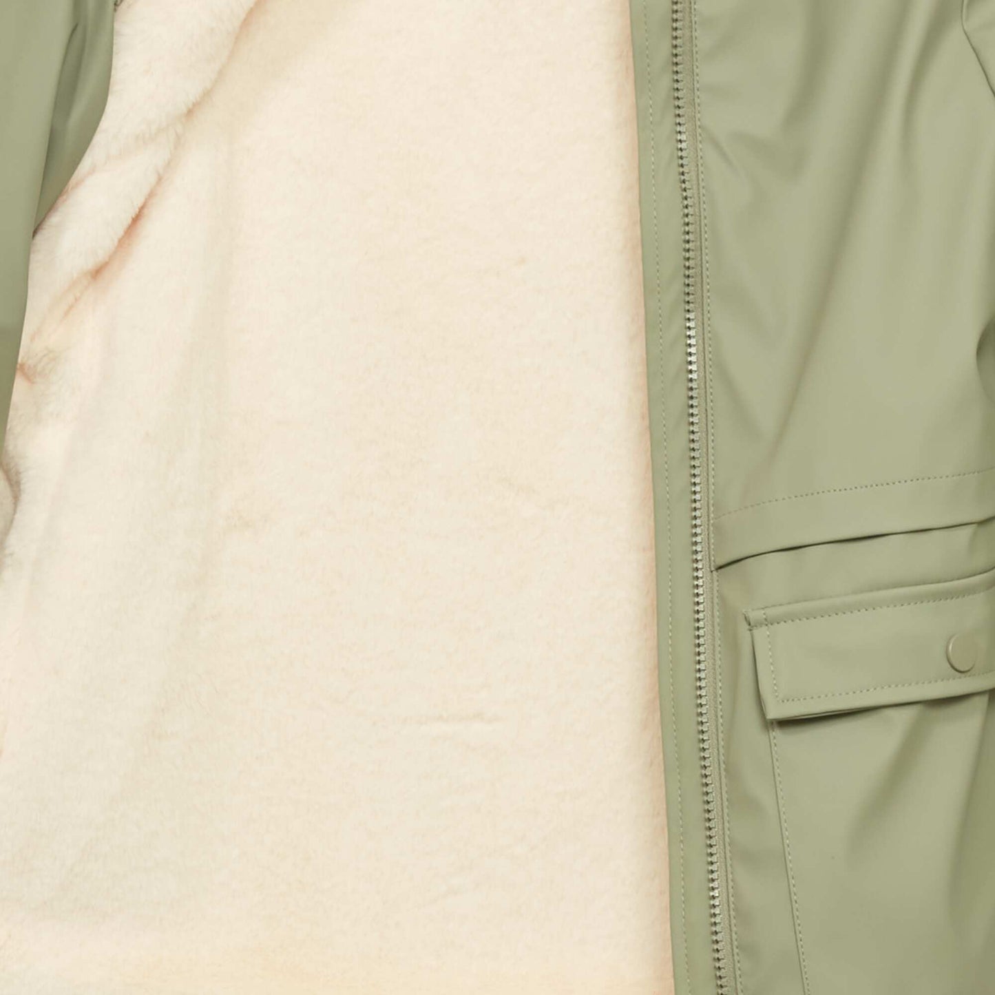 Parka long capuche Vert