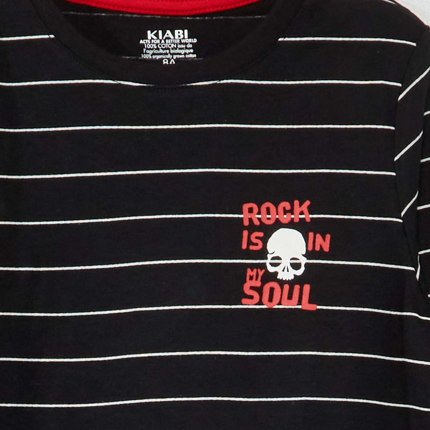 Tee-shirt en jersey manches longues Noir