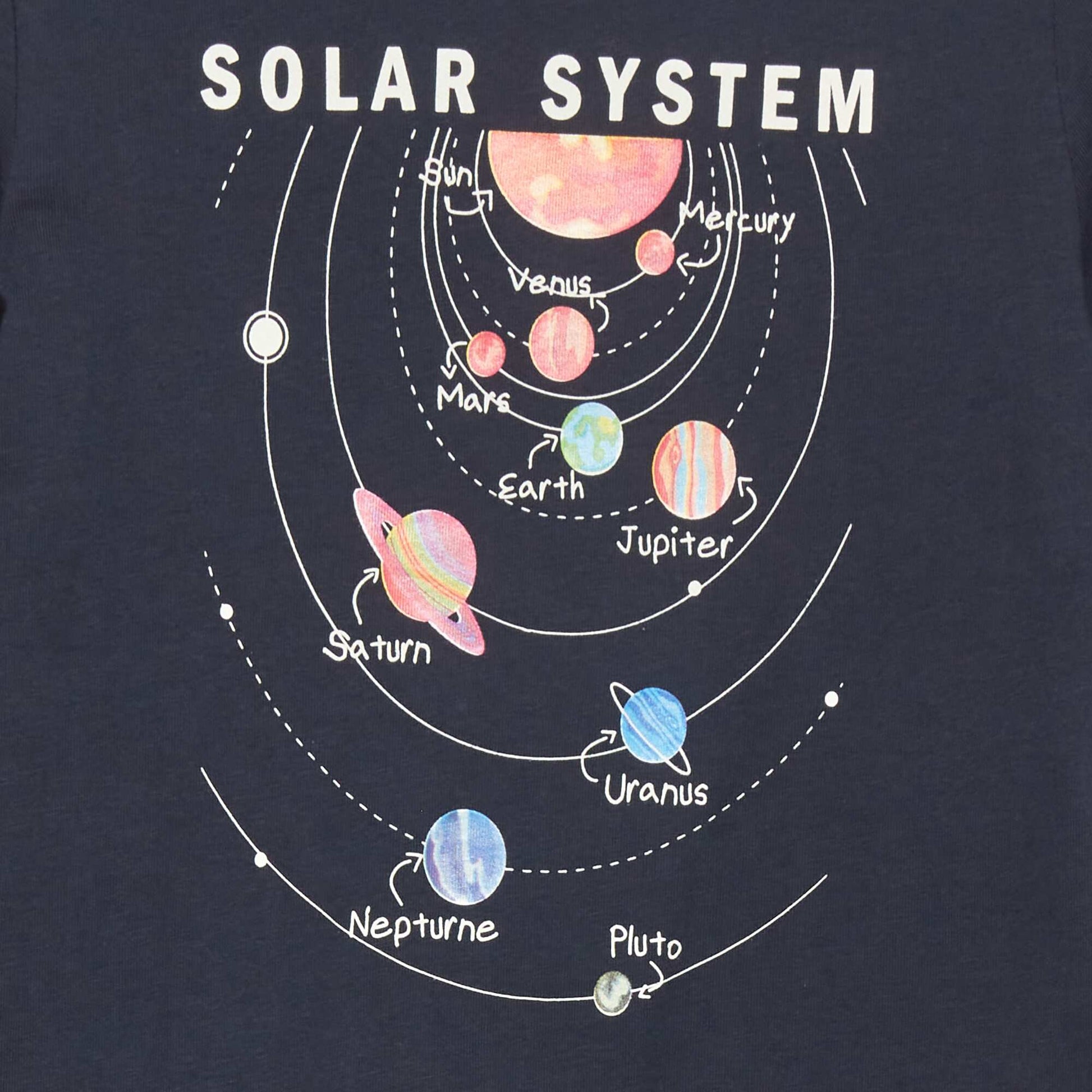 T-shirt imprim Bleu