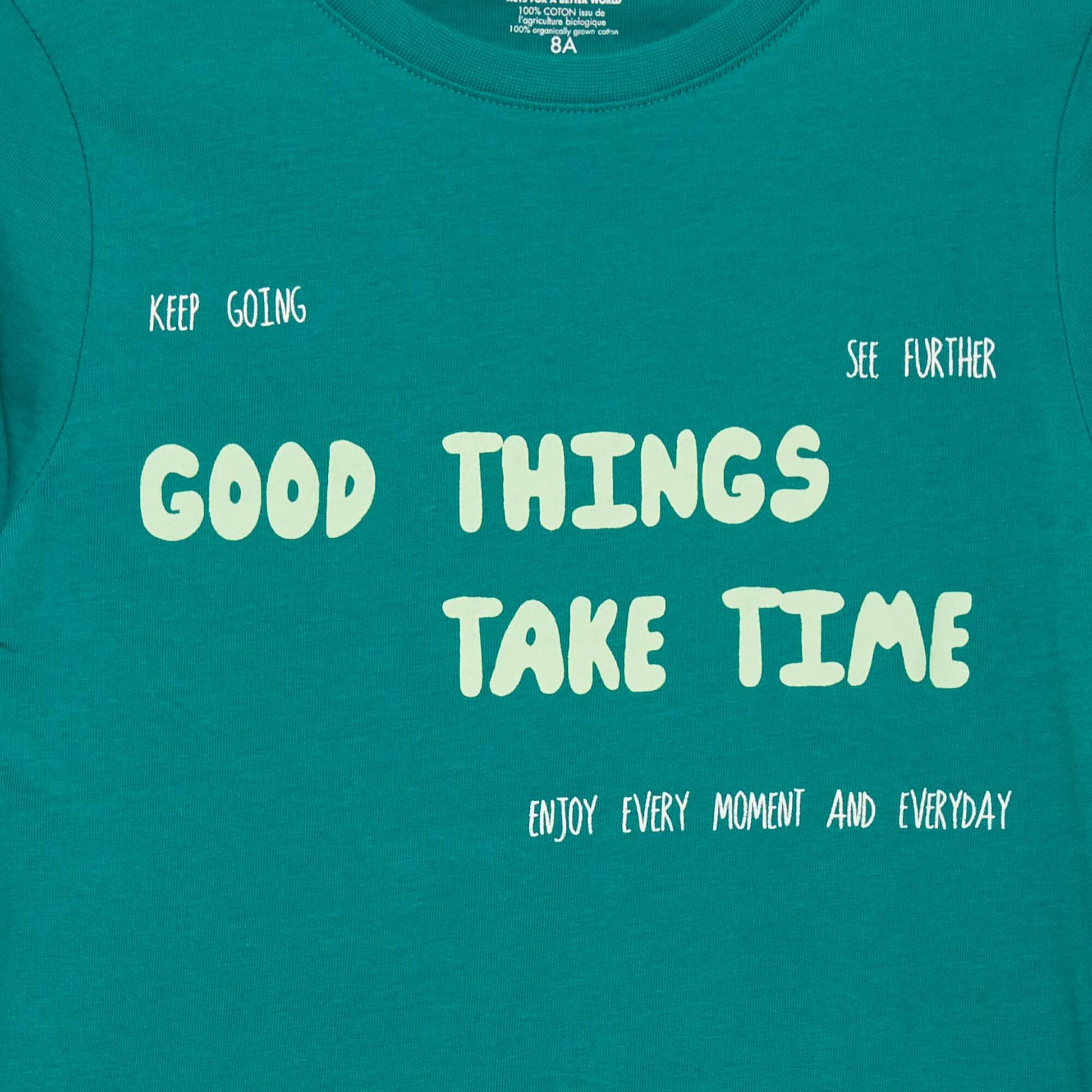 T-shirt imprim Vert