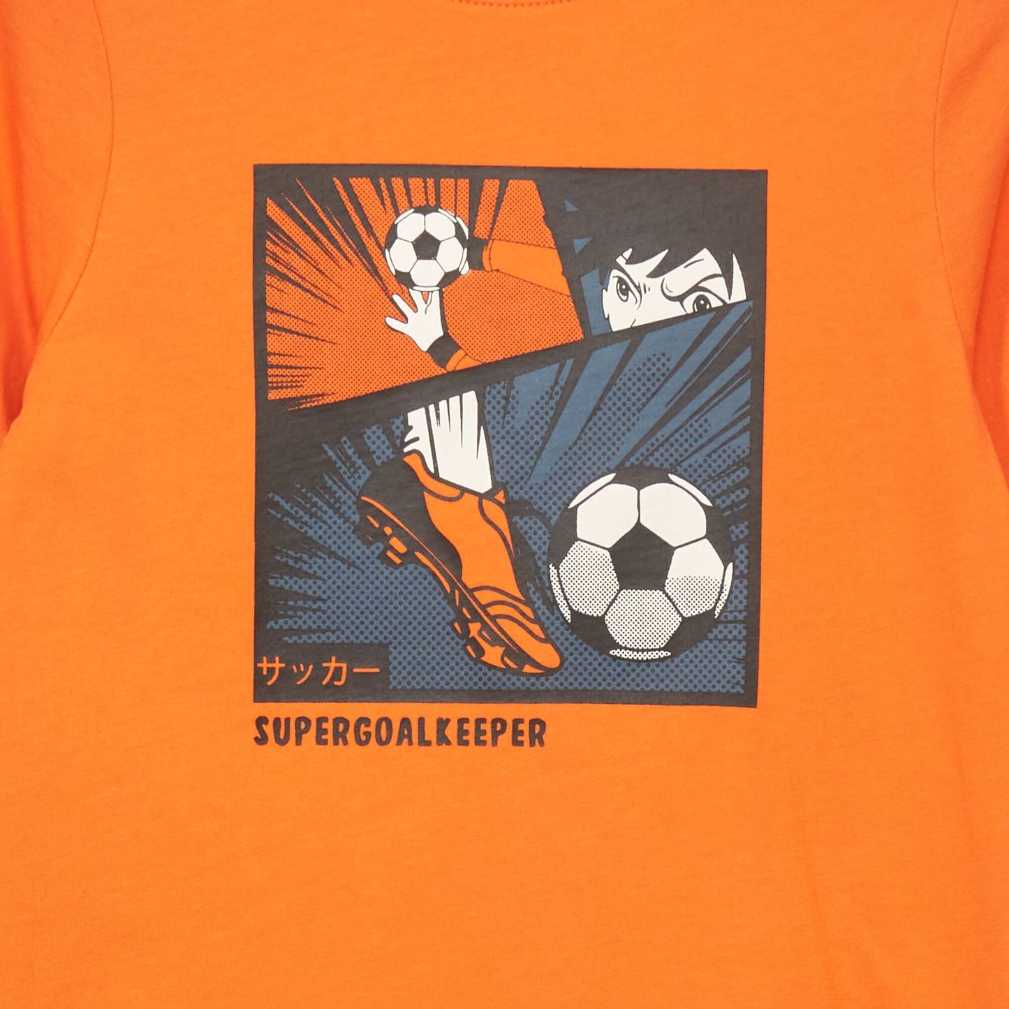 T-shirt imprim Orange