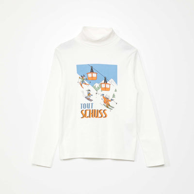 Sous-pull avec imprim Blanc