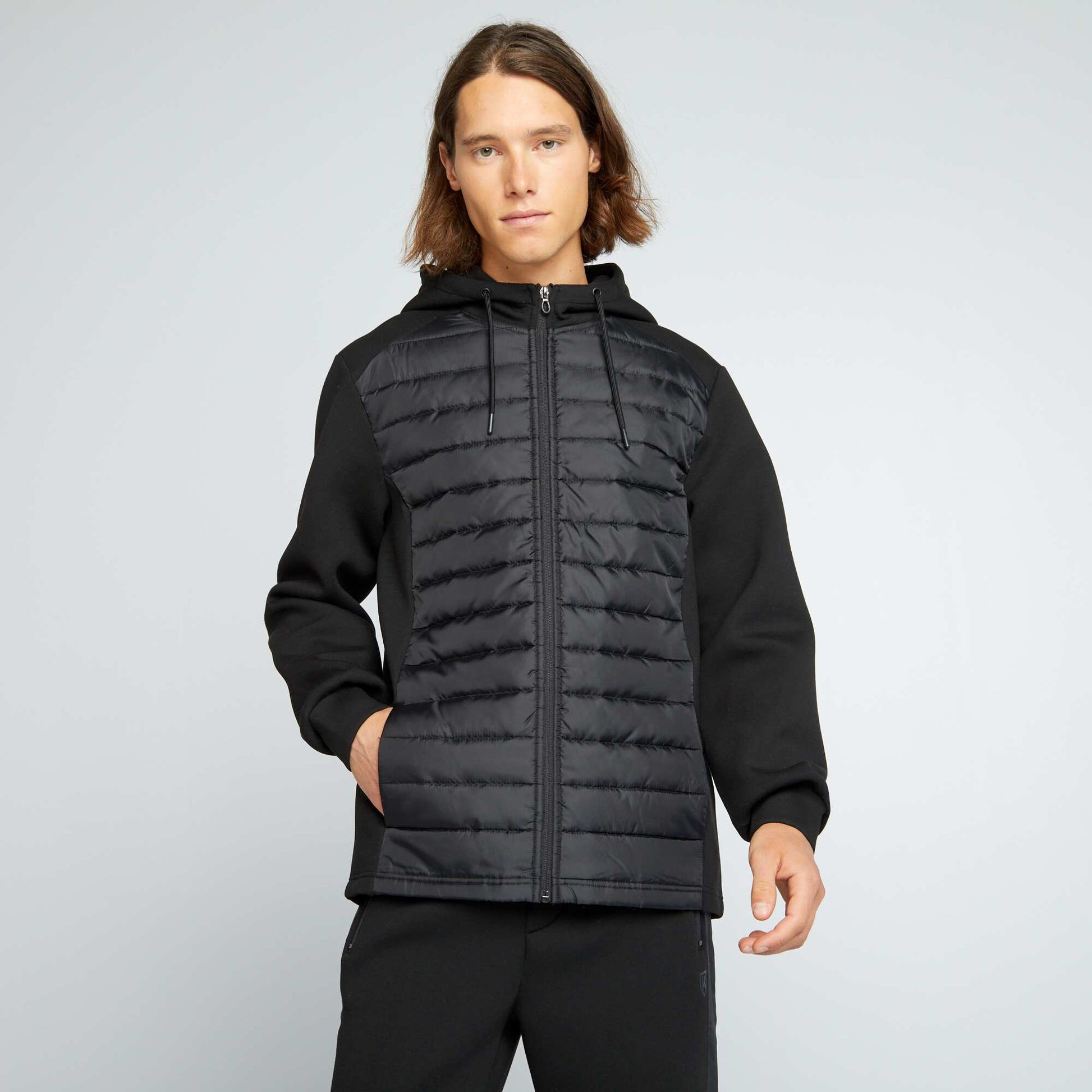 Sweat en n opr ne et matelass Noir