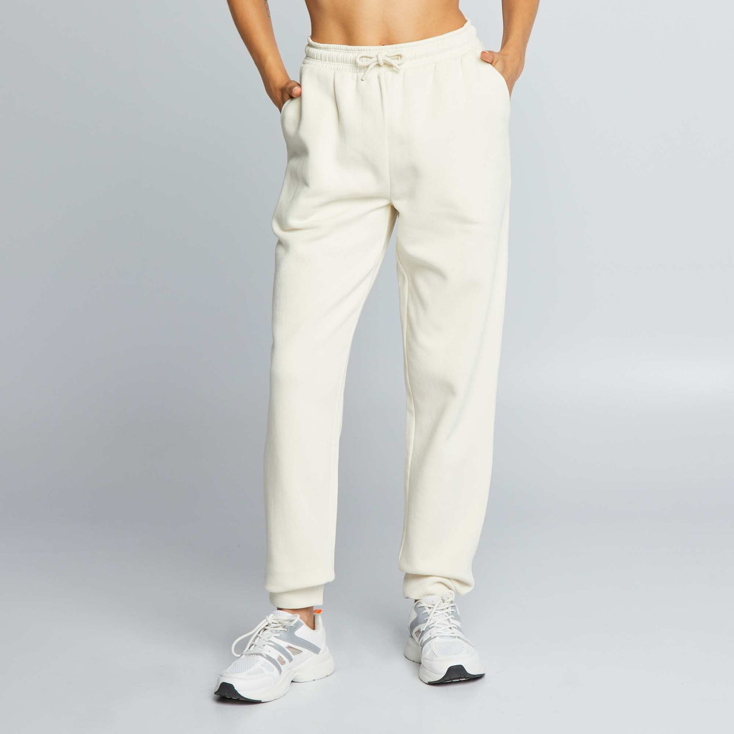 Pantalon de jogging beige