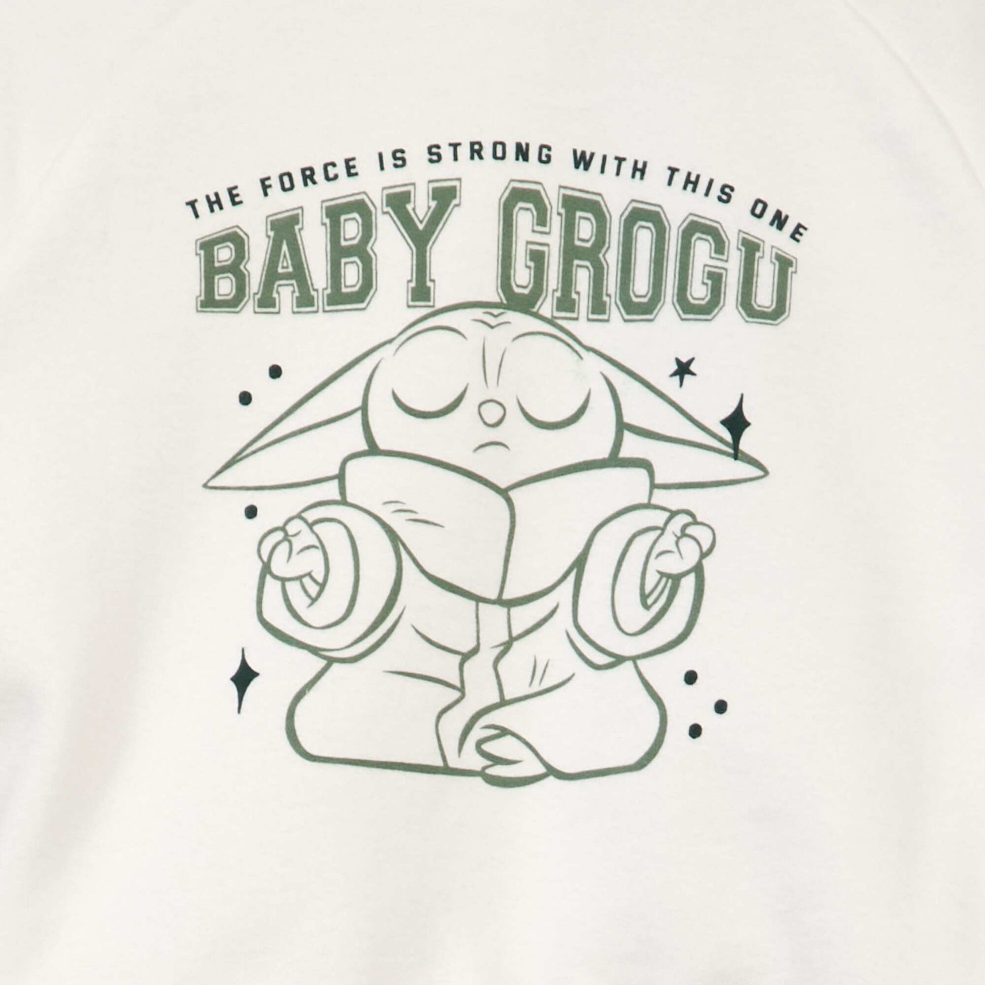 Sweat en molleton 'Grogu' 'Star Wars' Blanc