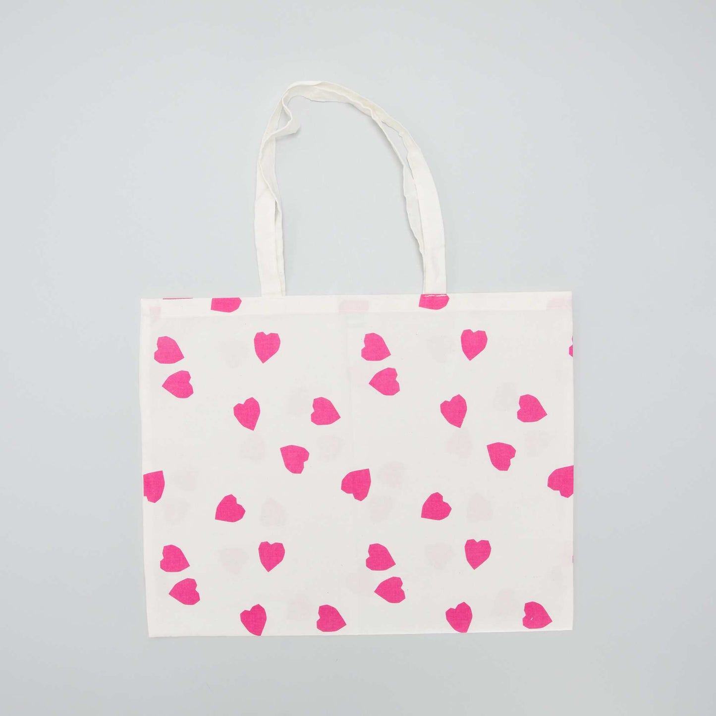 Tote bag imprim Blanc/rose