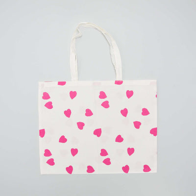 Tote bag imprim Blanc/rose