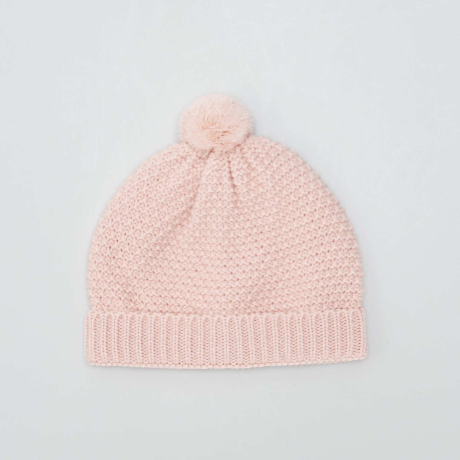 Ensemble bonnet + tour de cou + moufles - 3 pi ces Rose