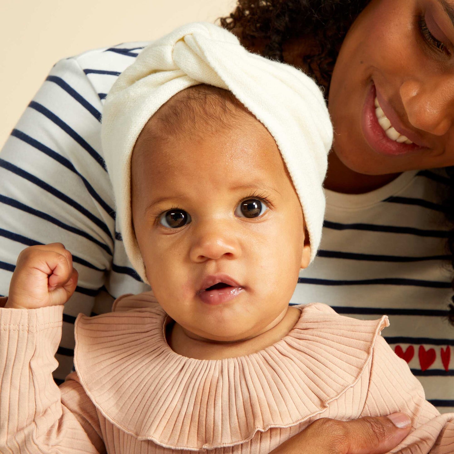 Bonnet turban blanc