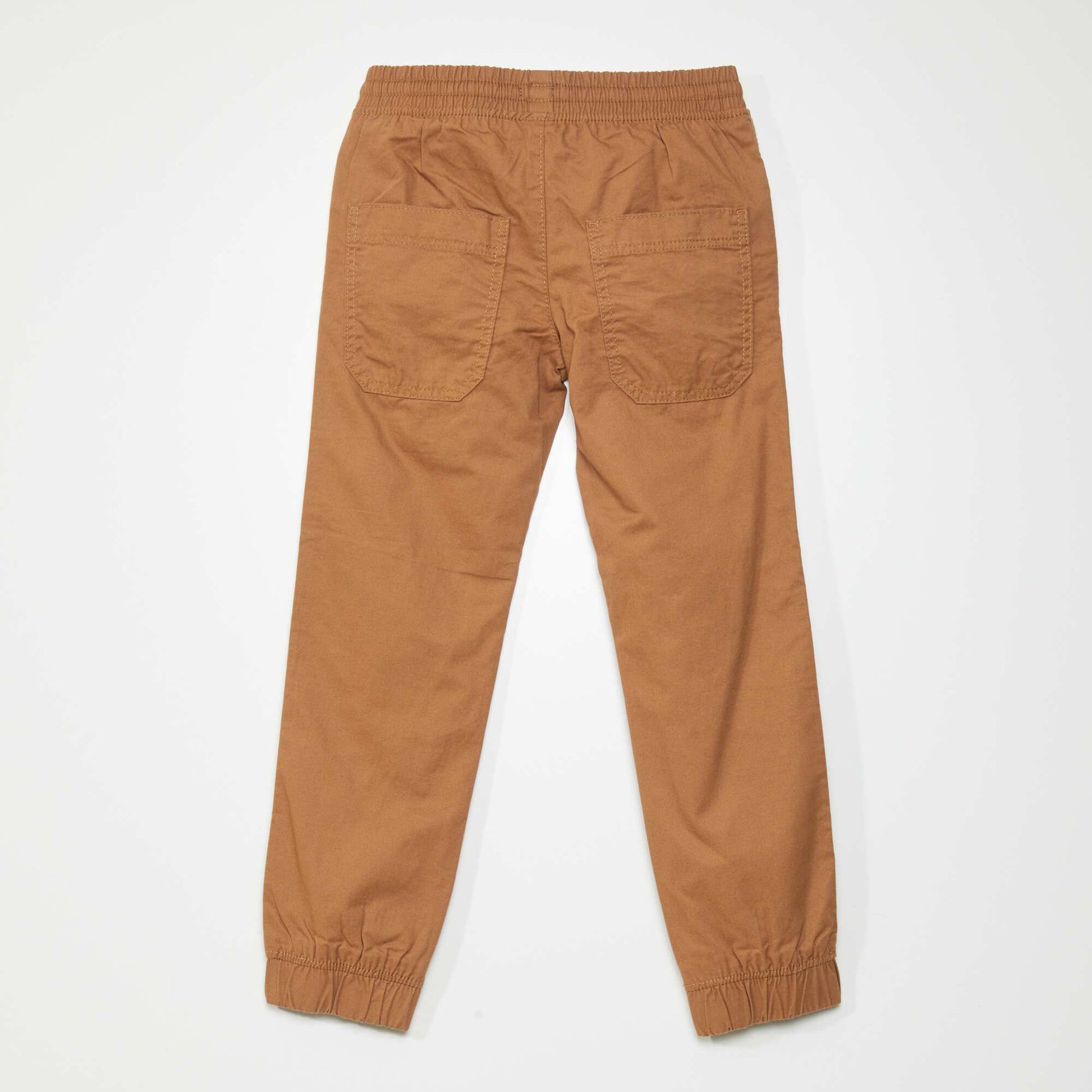 Pantalon Jogger en twill Camel