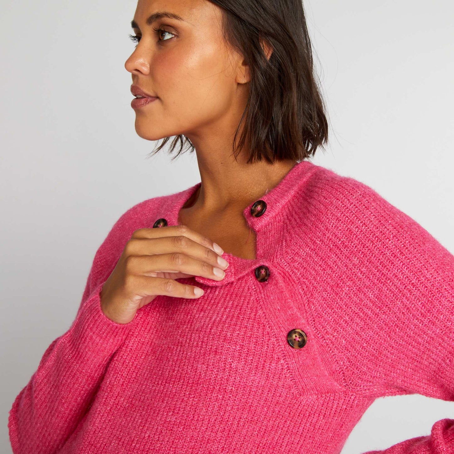 Pull grossesse et allaitement Rose