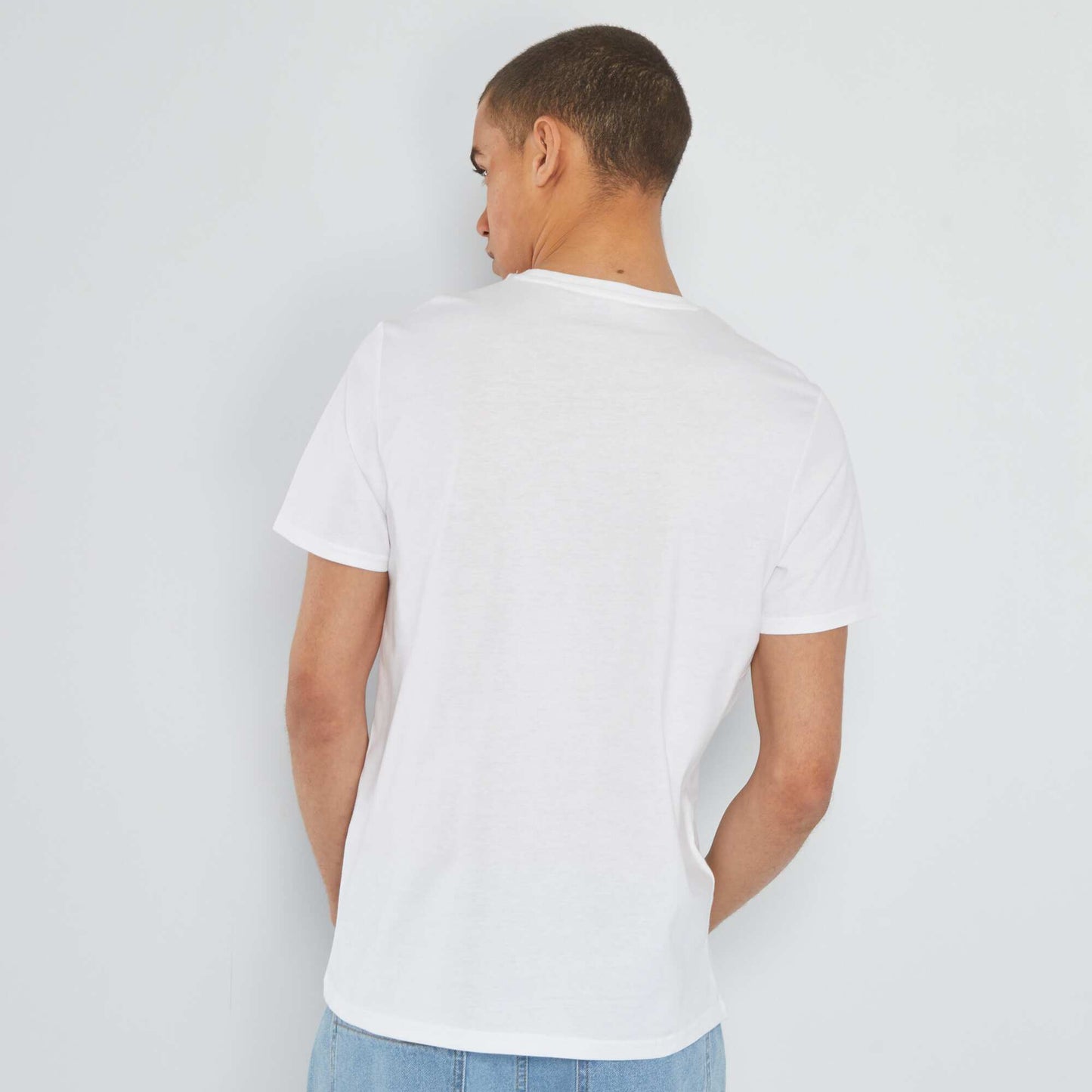 T-shirt imprim Blanc