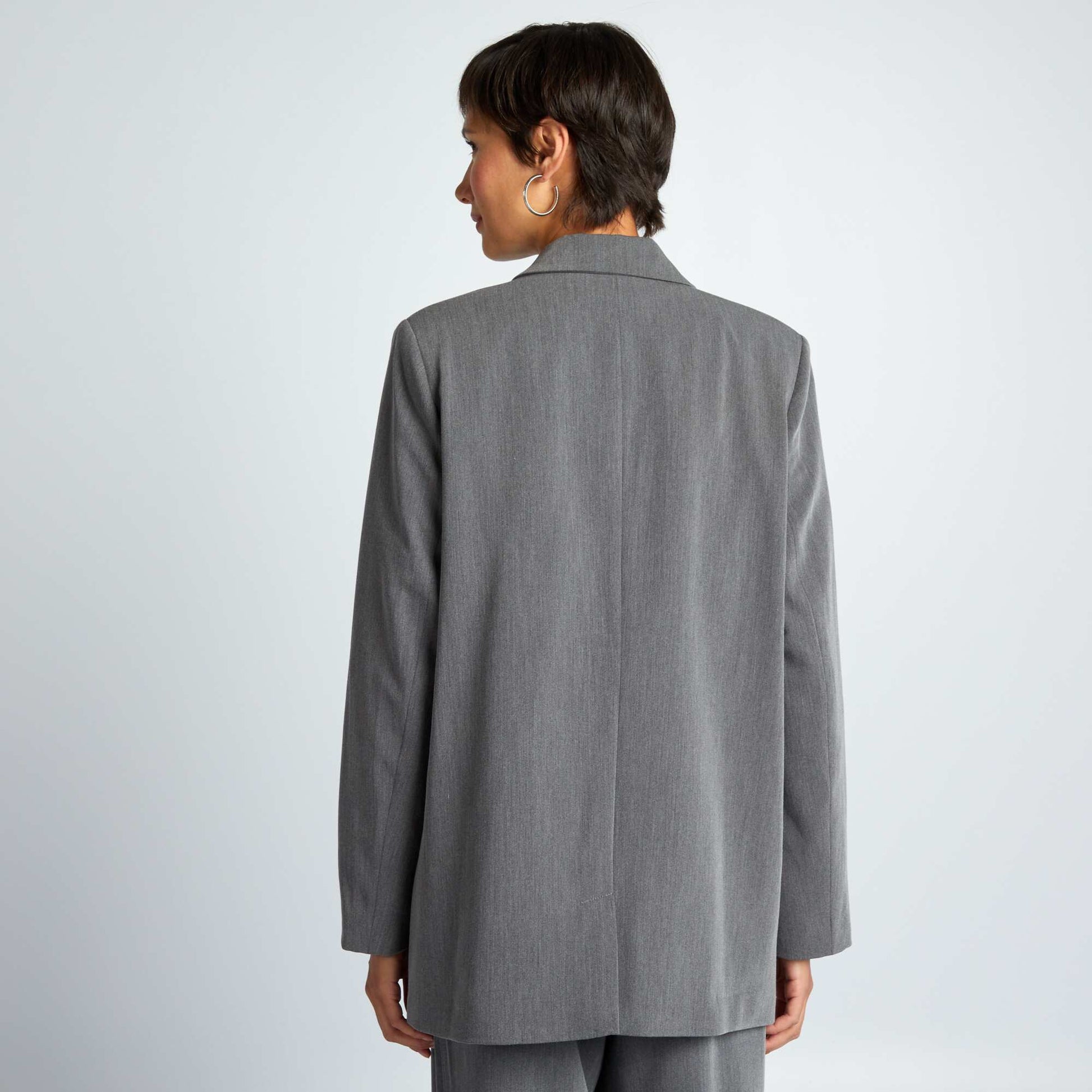 Veste blazer oversize Gris