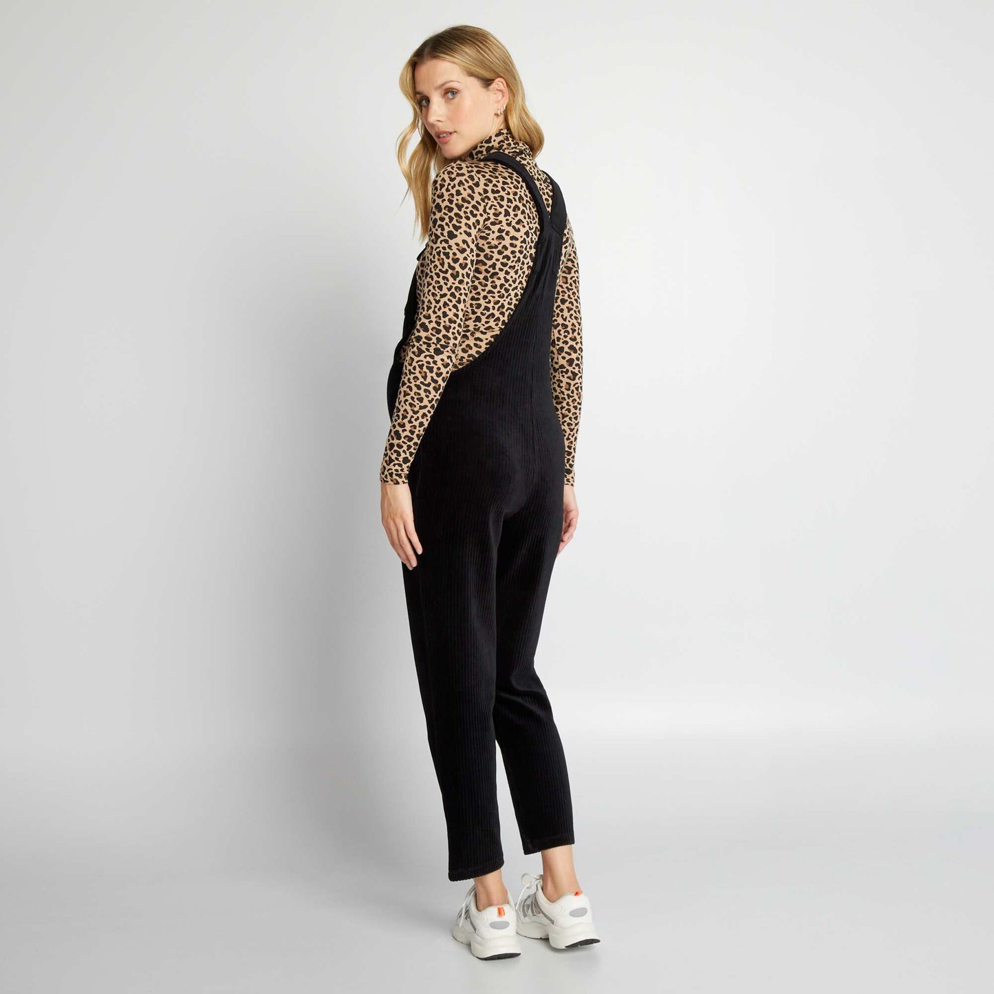 Salopette grossesse en velours noir