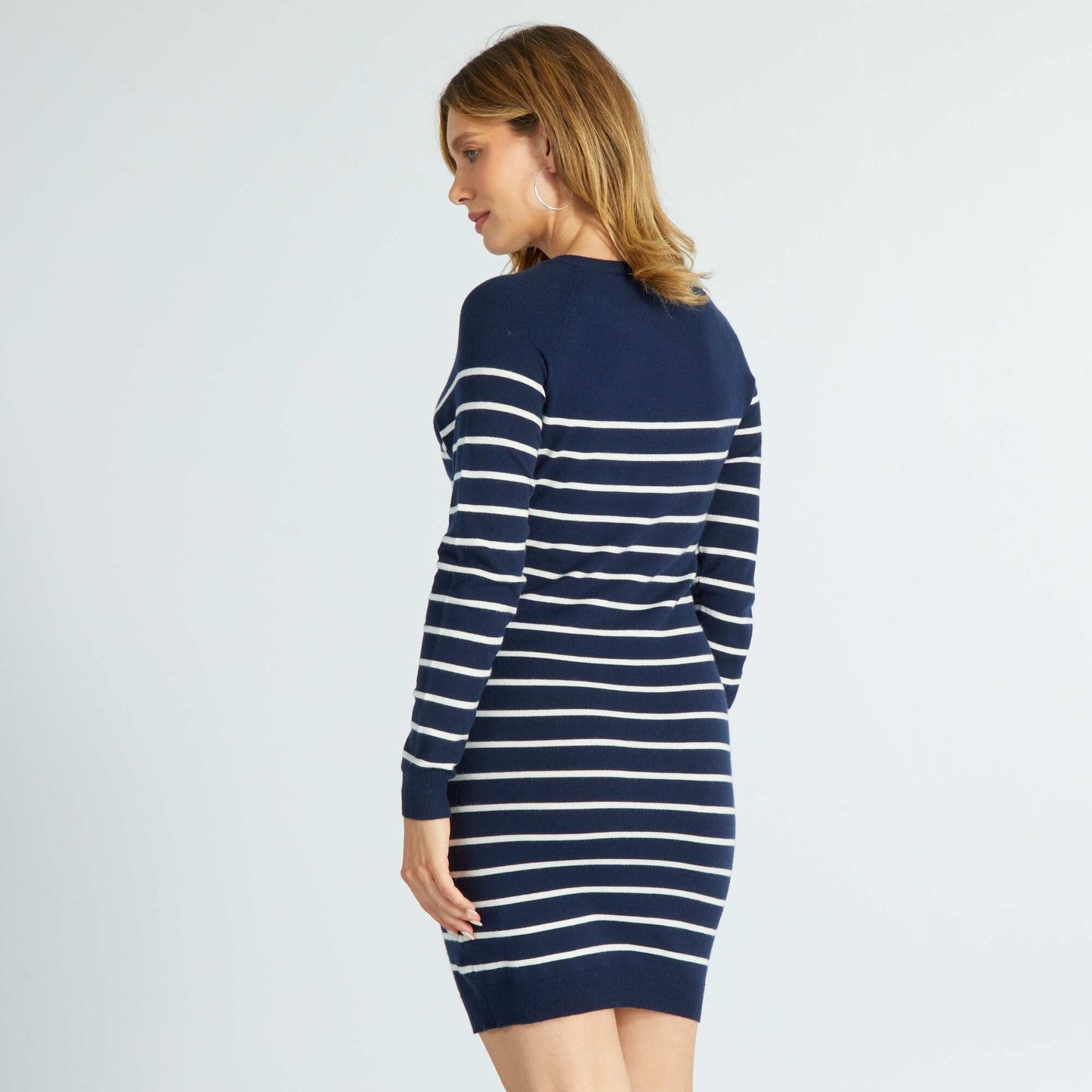 Robe pull d'allaitement Bleu