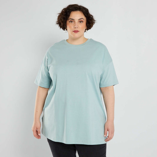 T-shirt oversize en jersey Bleu