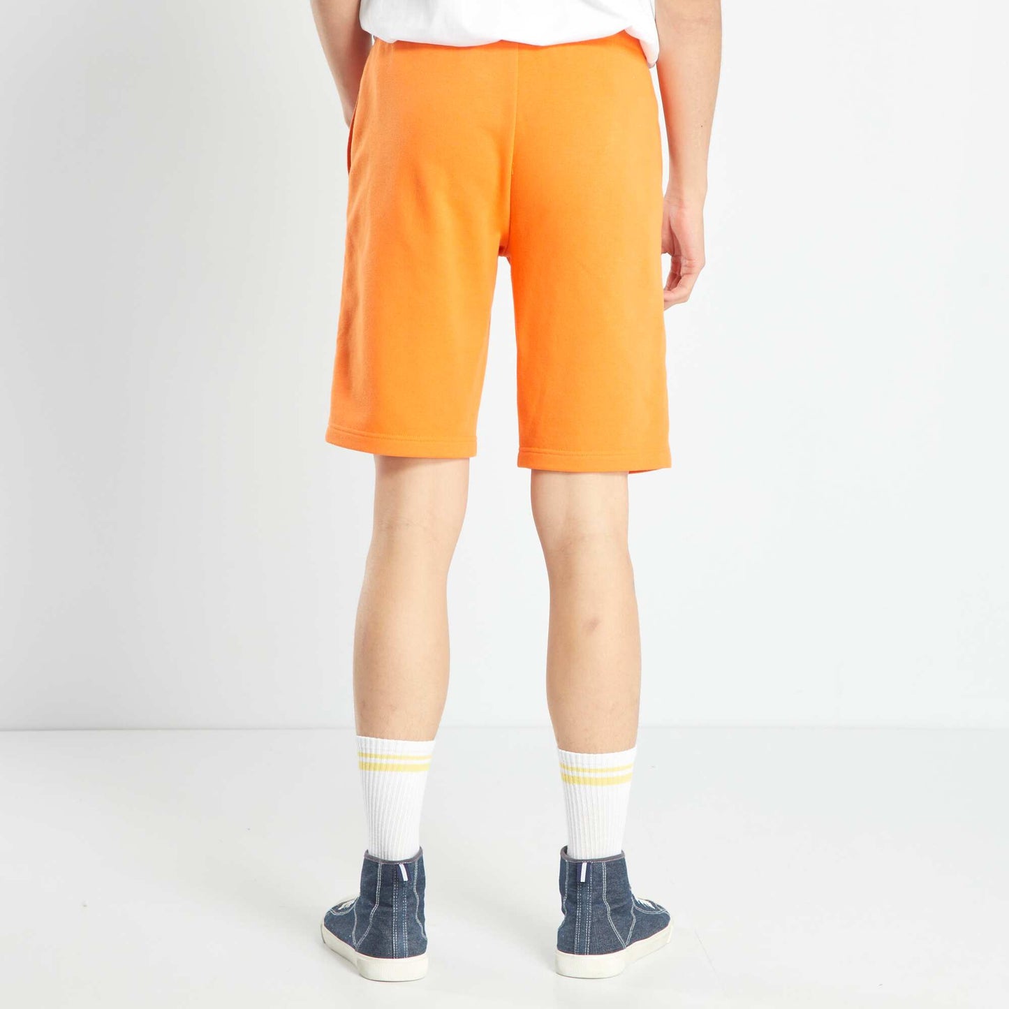 Short en molleton uni Orange