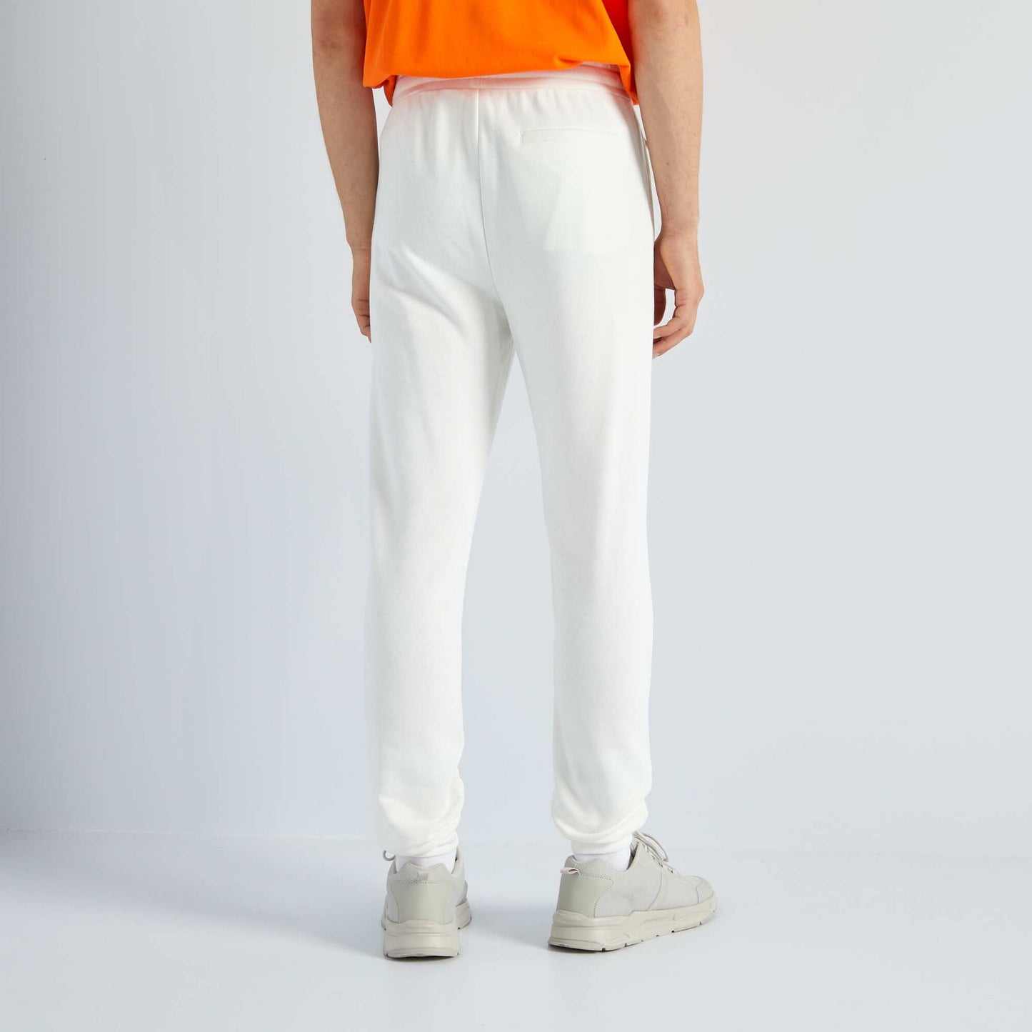 Pantalon de jogging en molleton blanc