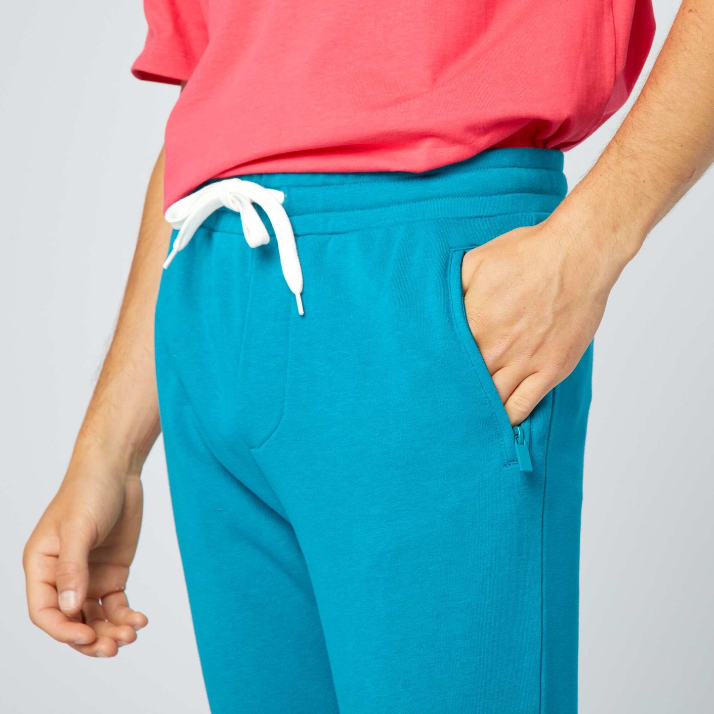 Pantalon de jogging en molleton Bleu