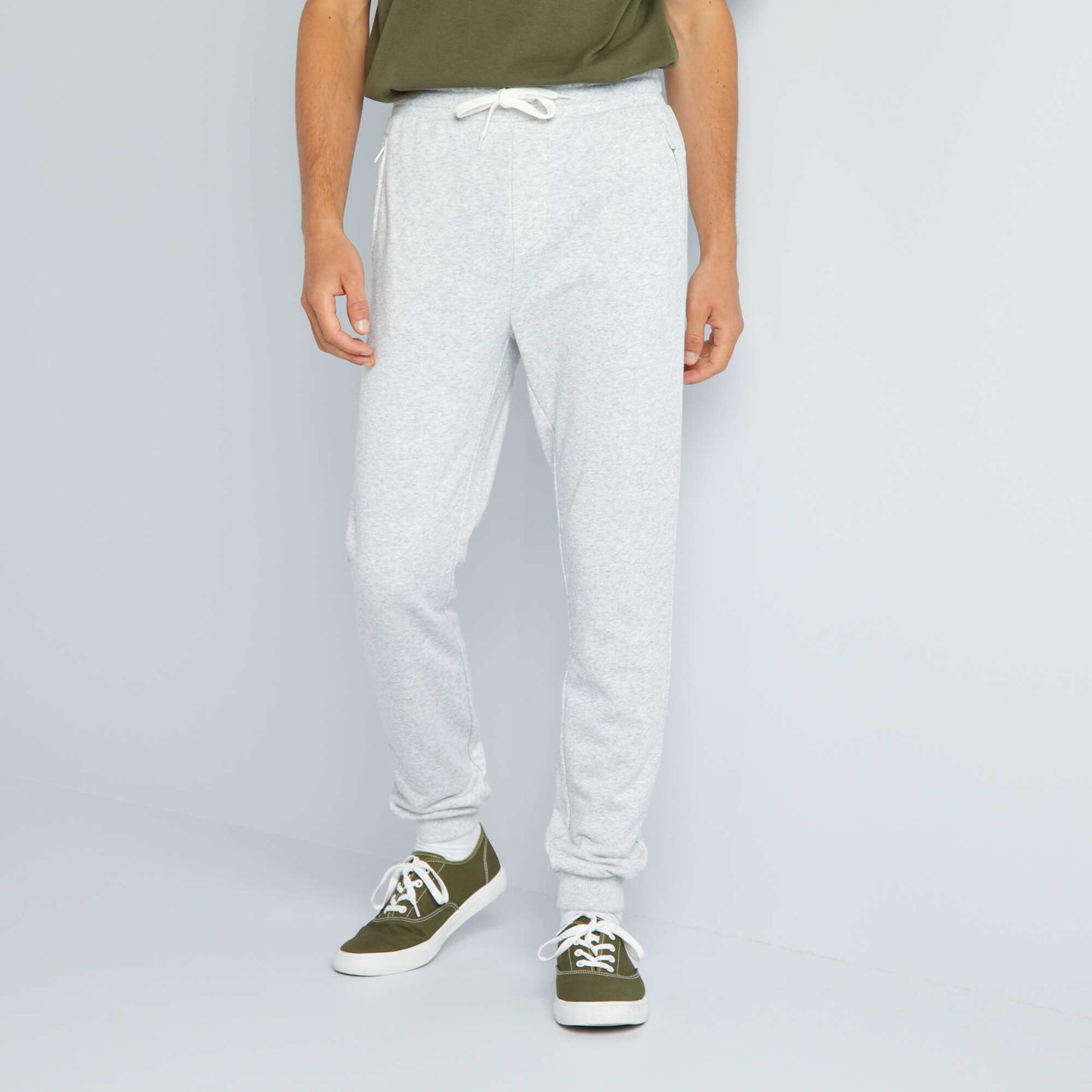 Pantalon de jogging en molleton Gris chin