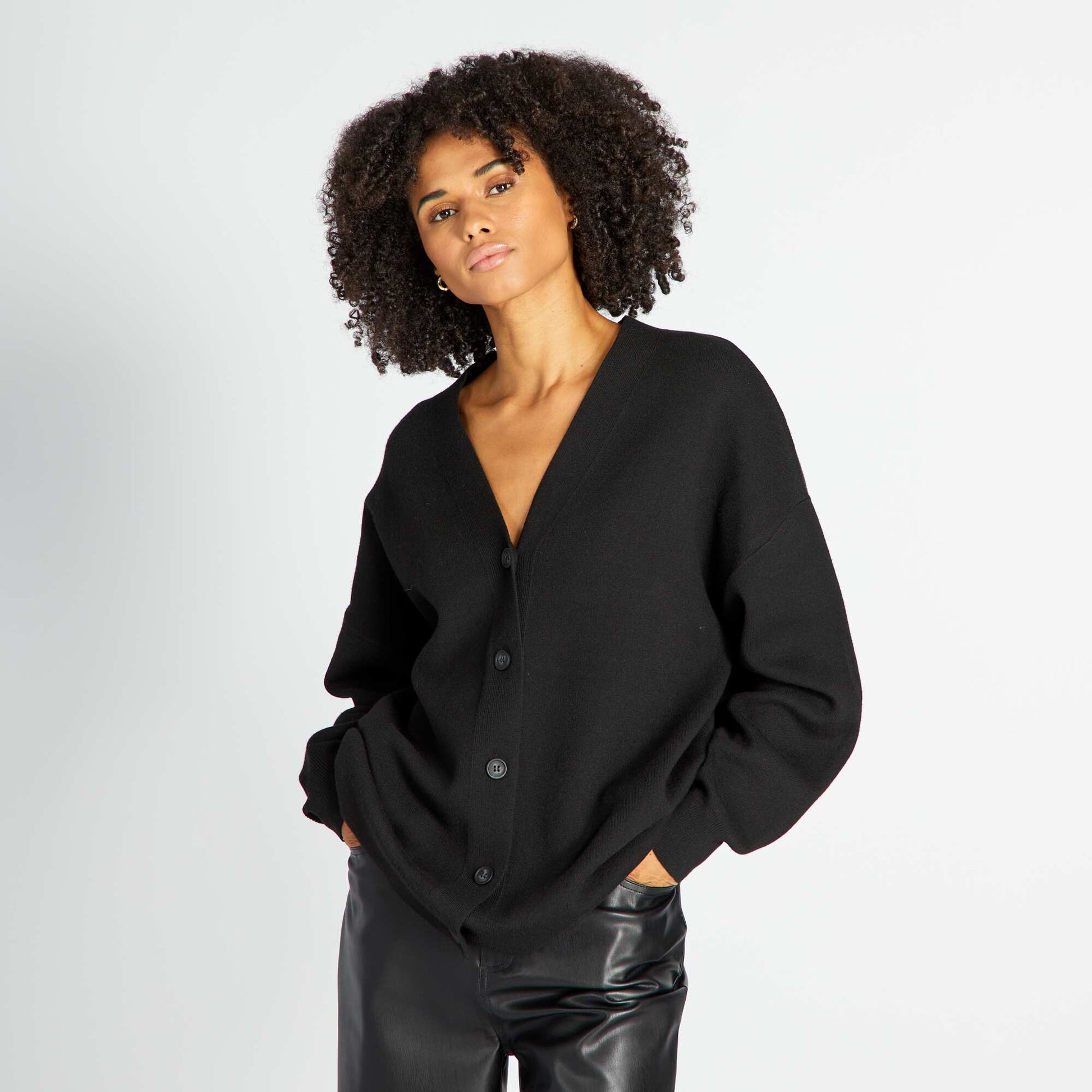 Gilet en maille noir