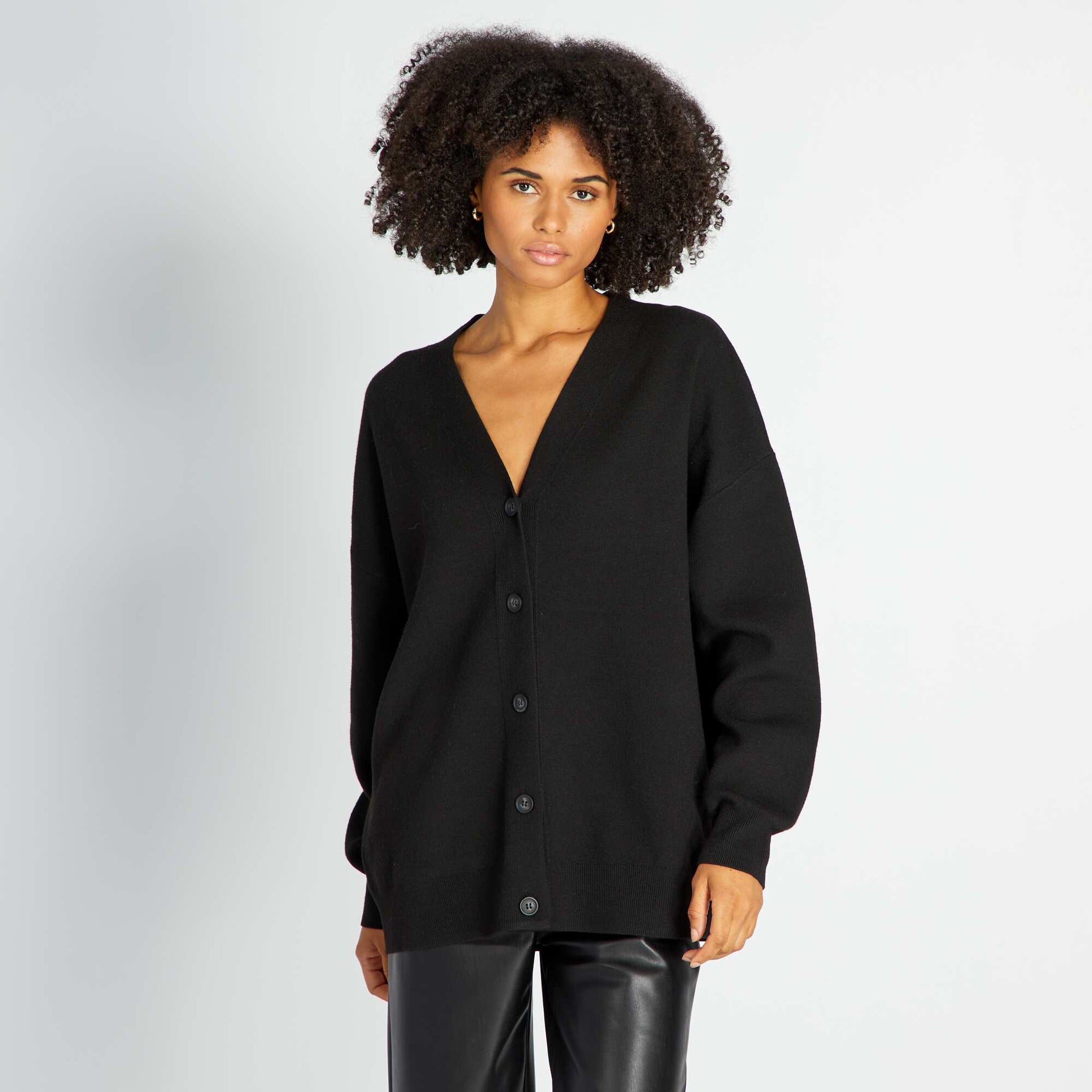 Gilet en maille noir