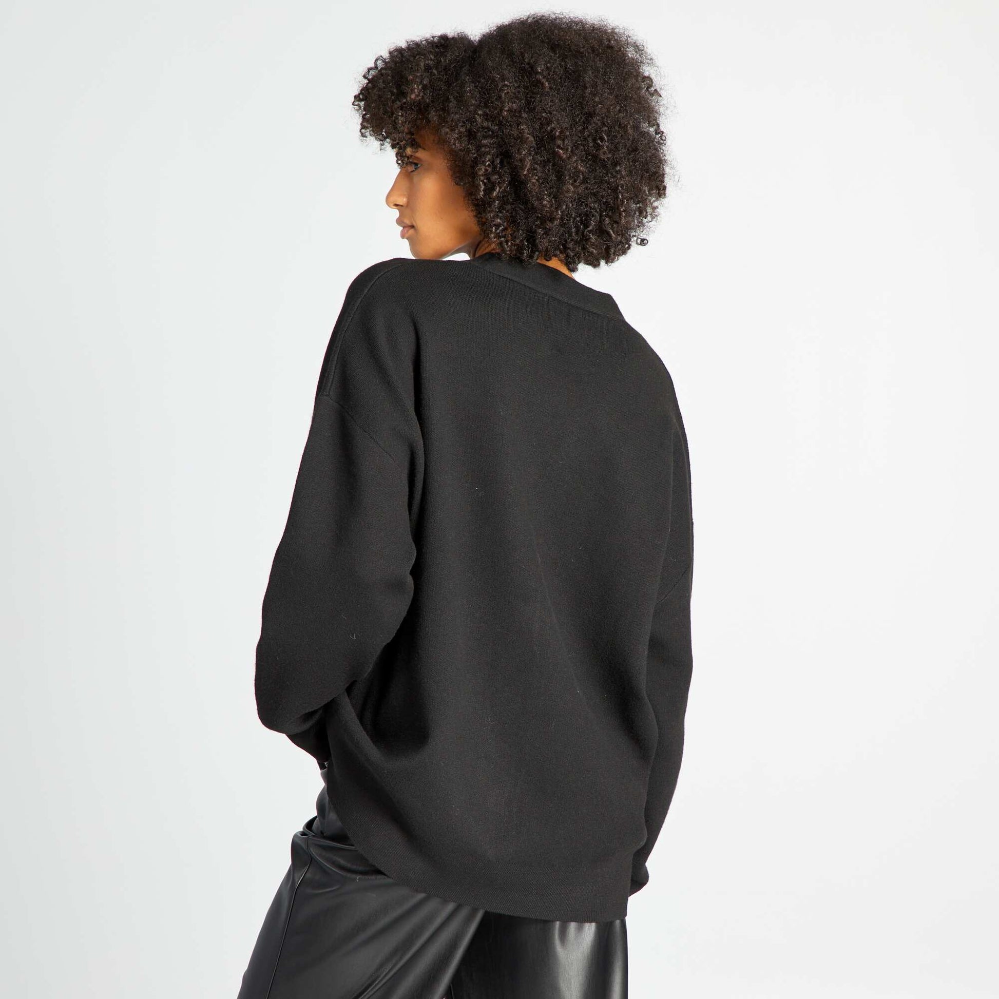 Gilet en maille noir