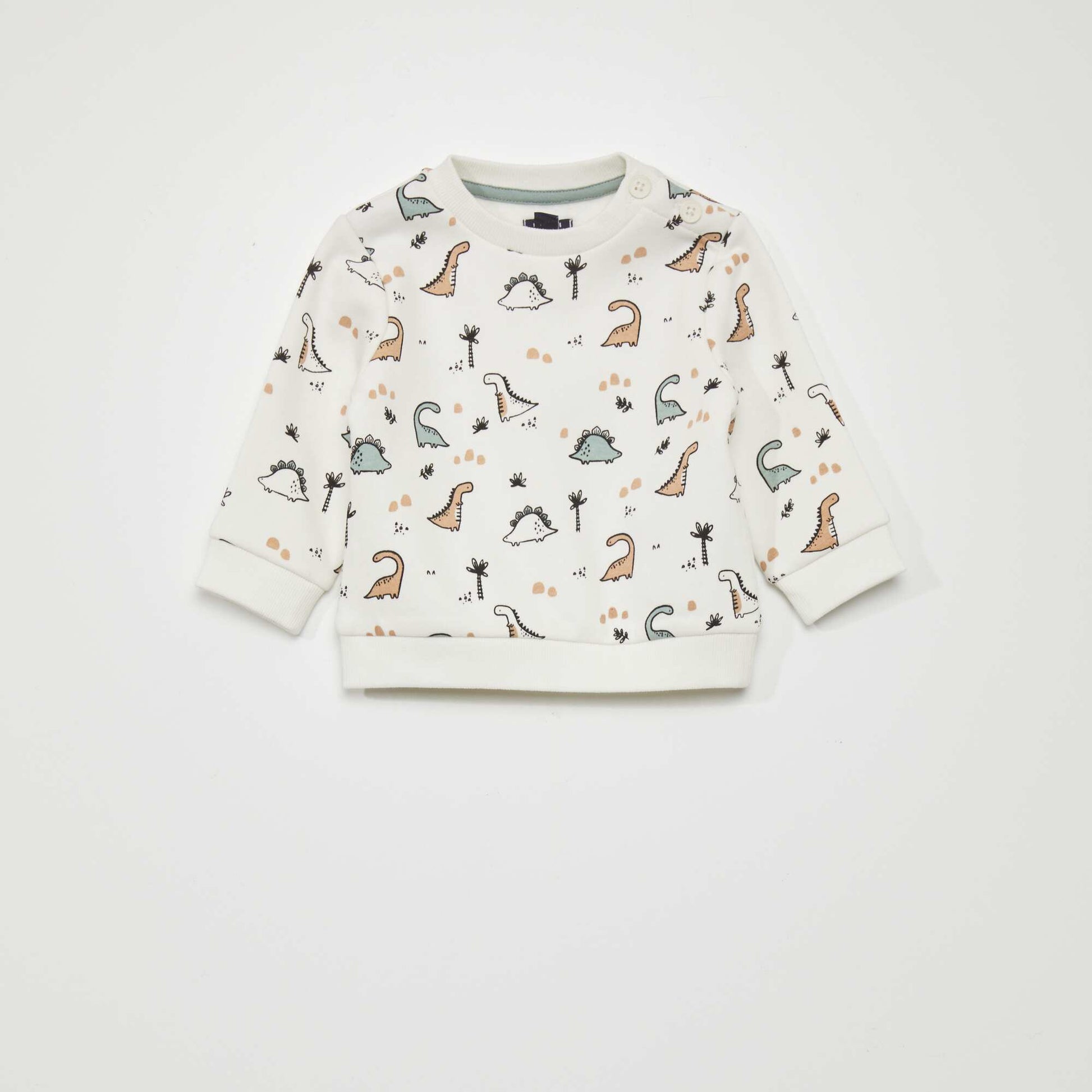 Ensemble jogging sweat + pantalon - 2 pi ces Blanc/vert