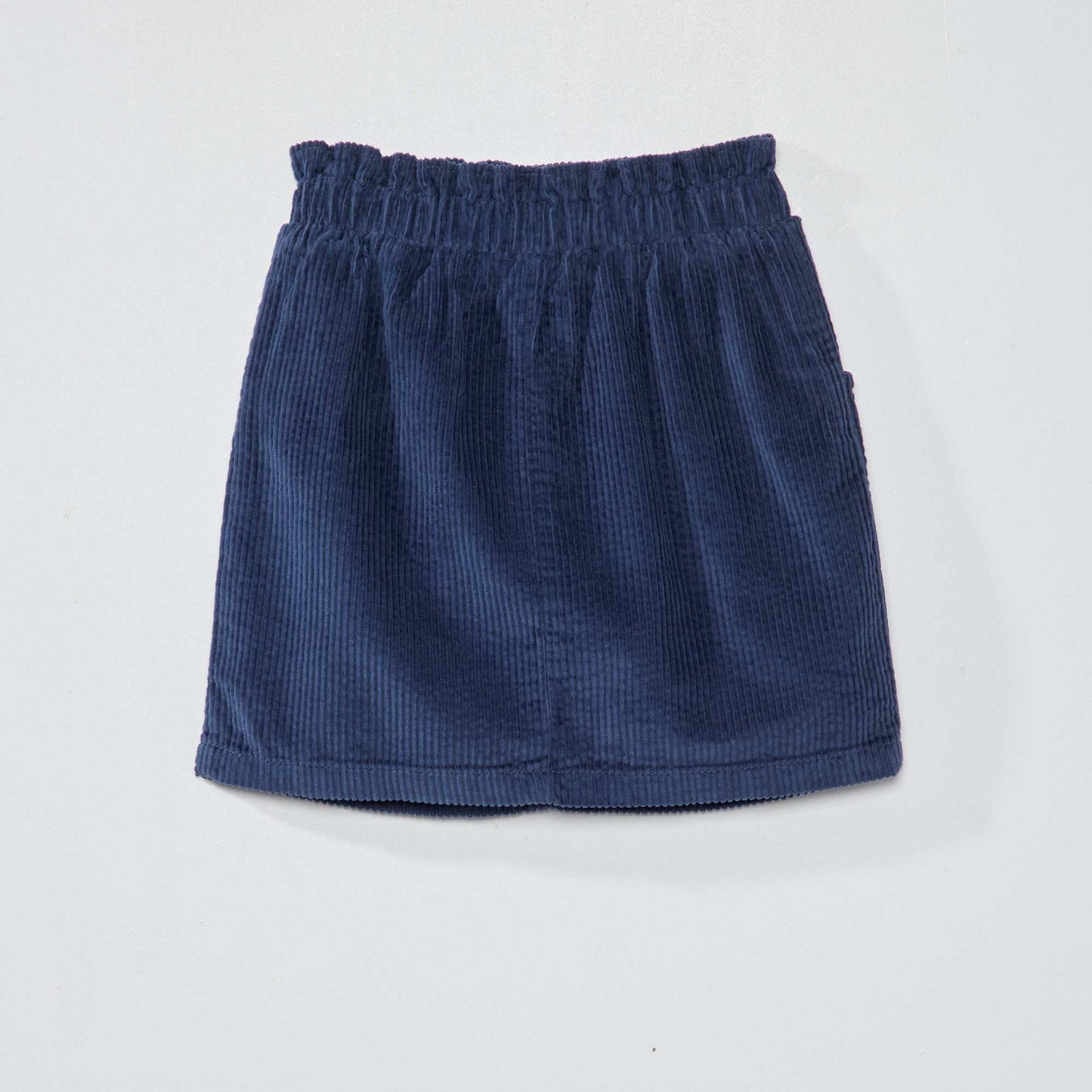 Jupe en velours c tel bleu fonc