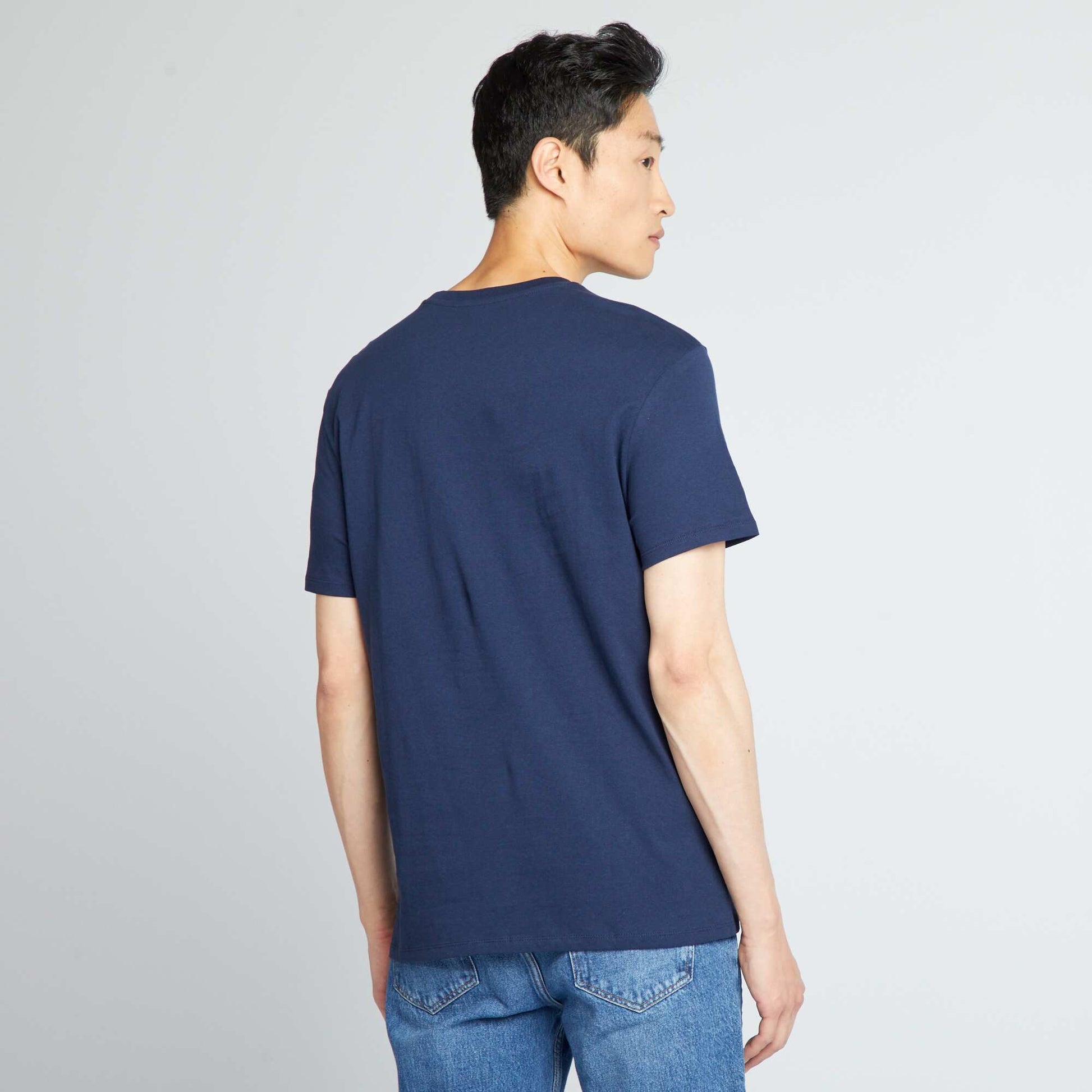 T-shirt imprim Bleu