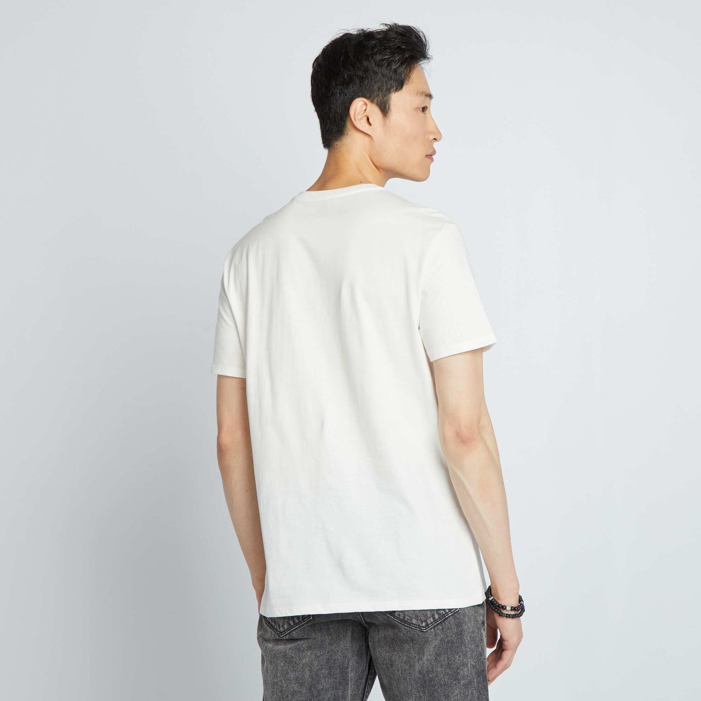 T-shirt imprim Blanc