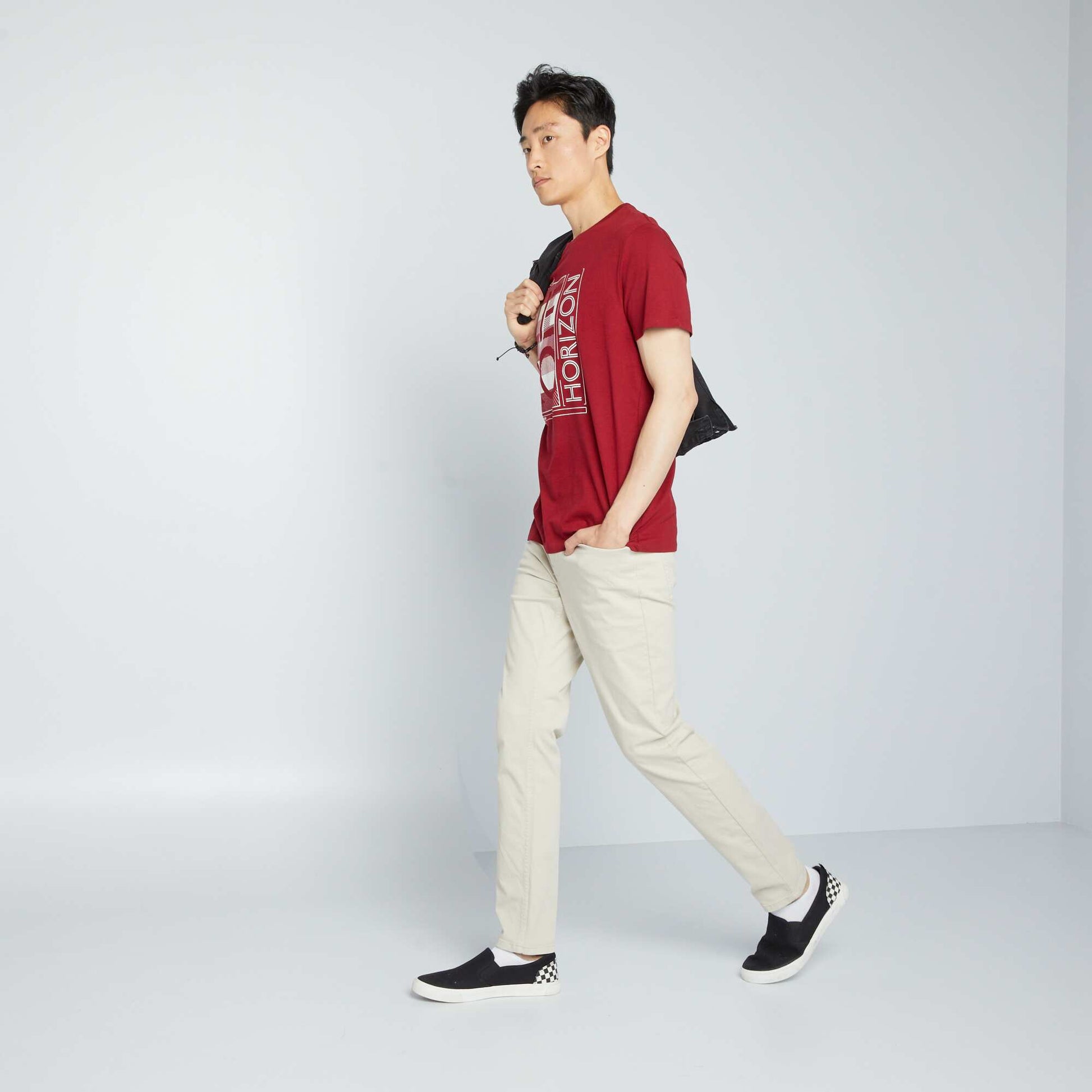T-shirt imprim Rouge
