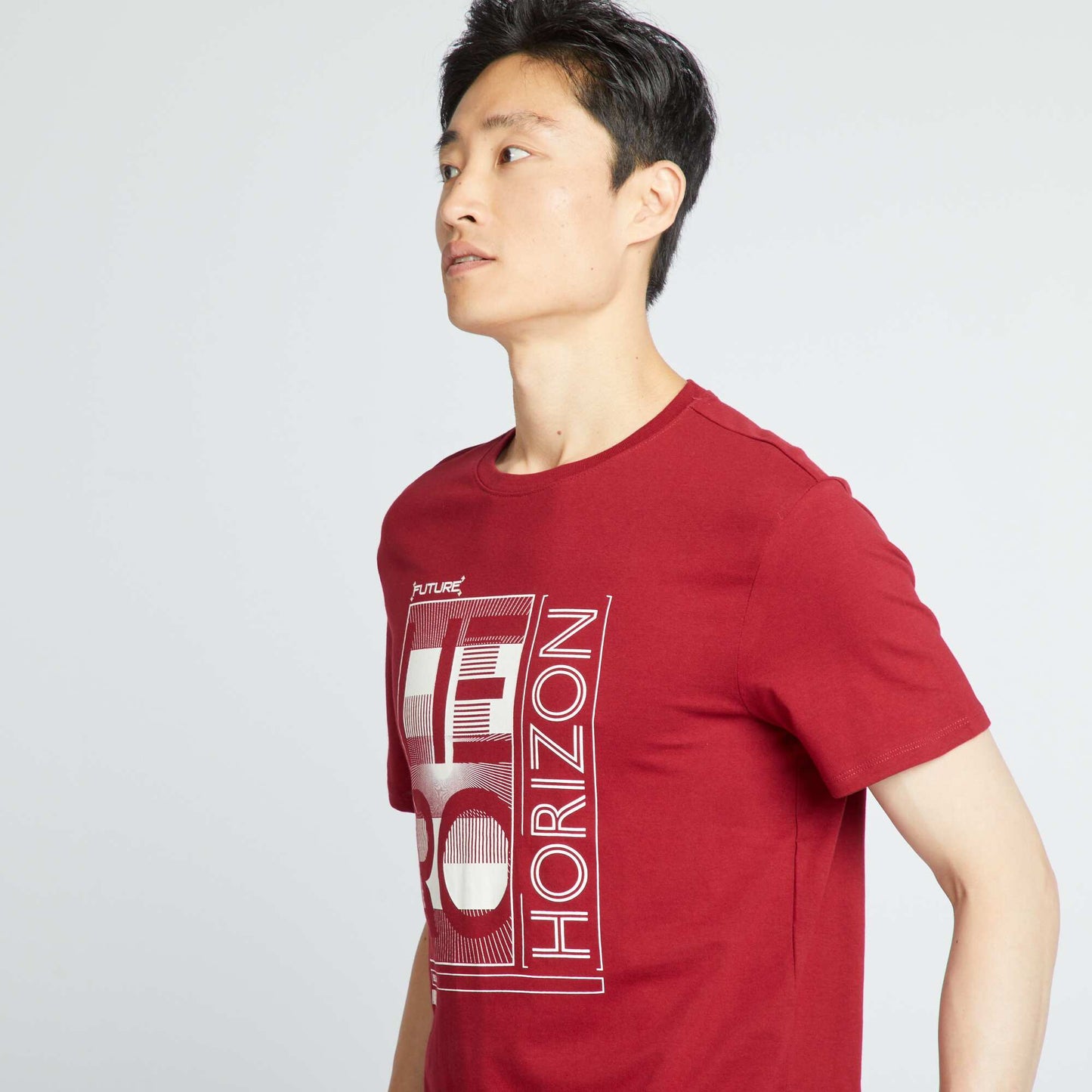 T-shirt imprim Rouge