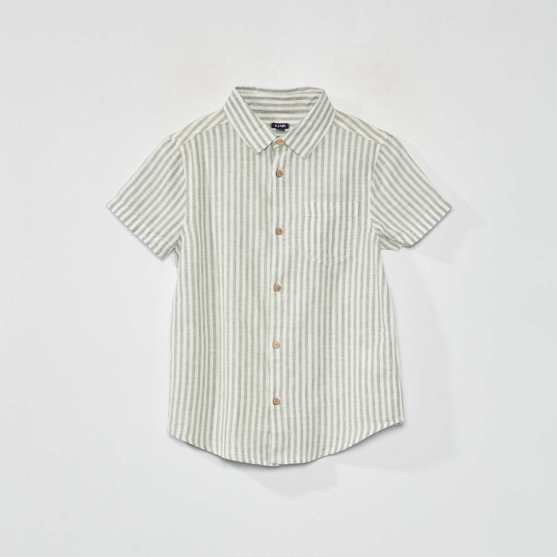 Chemise manches courtes Vert