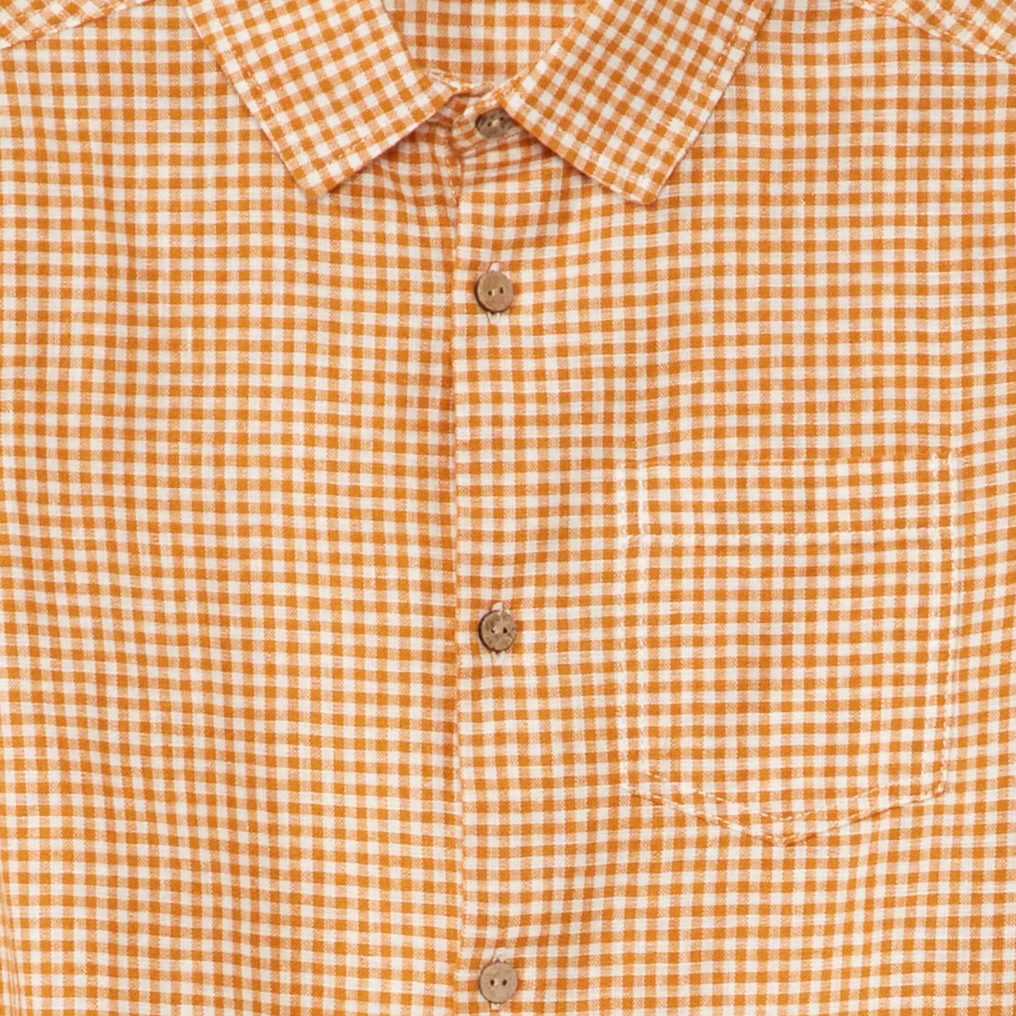 Chemise manches courtes Orange