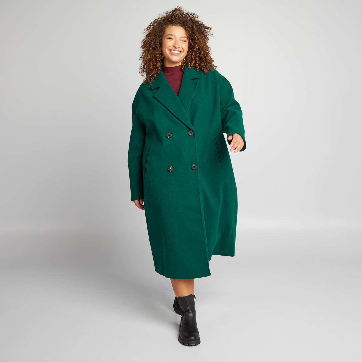 Manteau long Vert