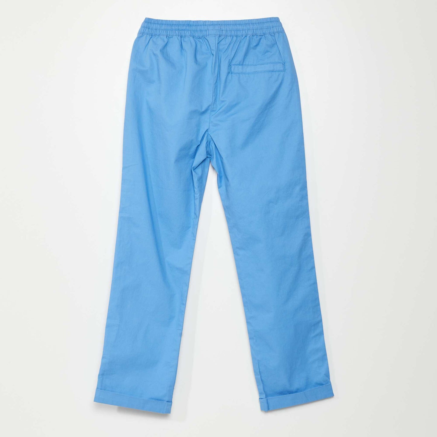 Pantalon droit uni Bleu