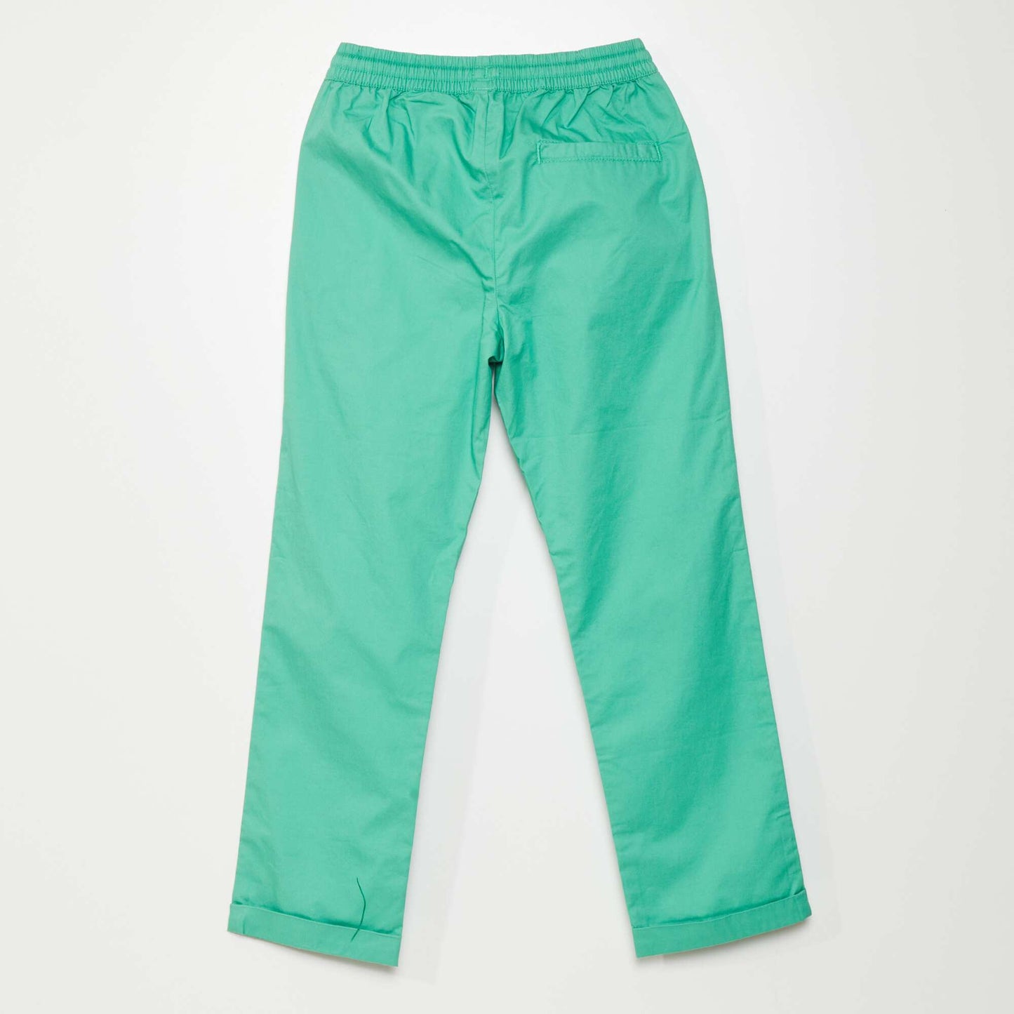 Pantalon droit uni Vert