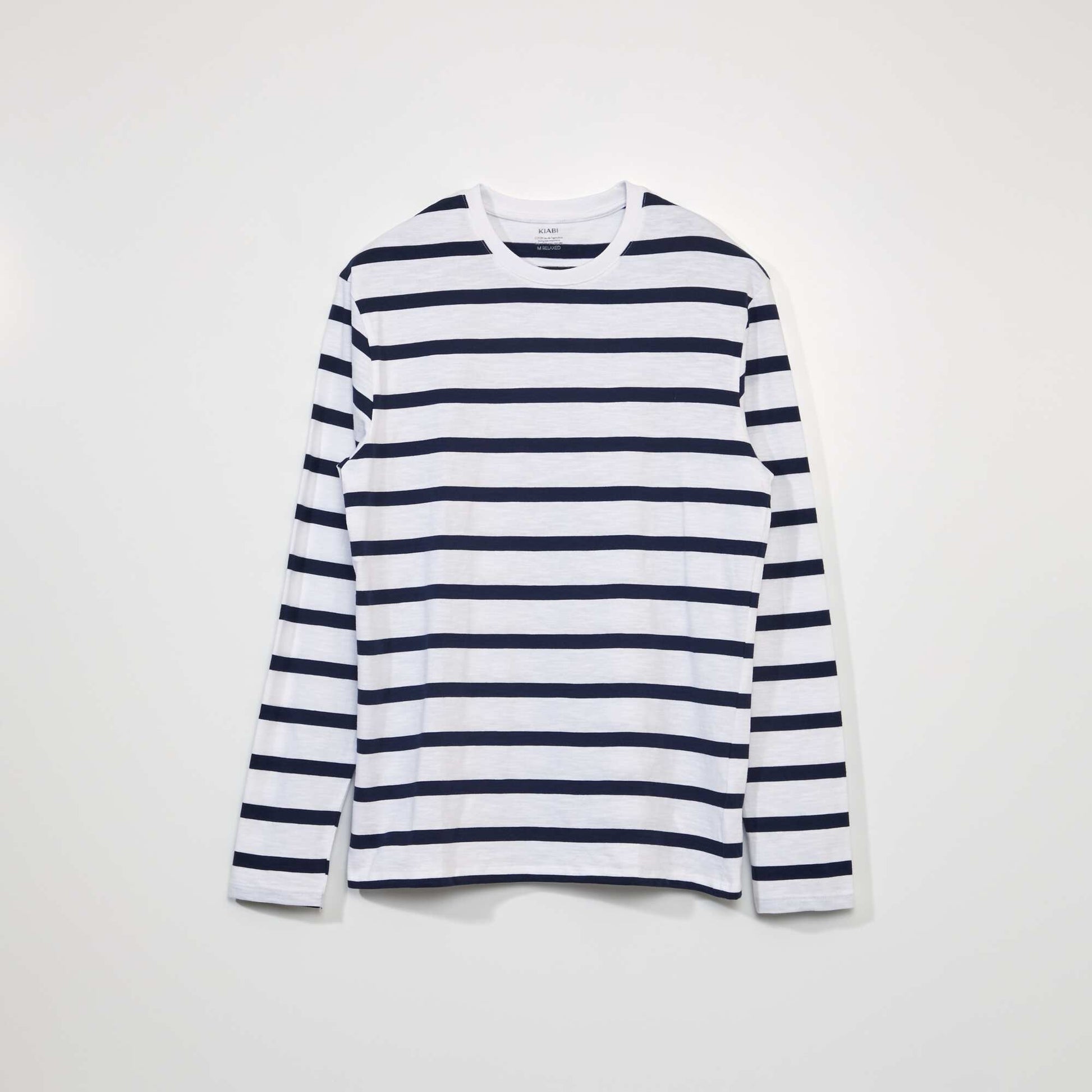 T-shirt type marini re Marine/blanc