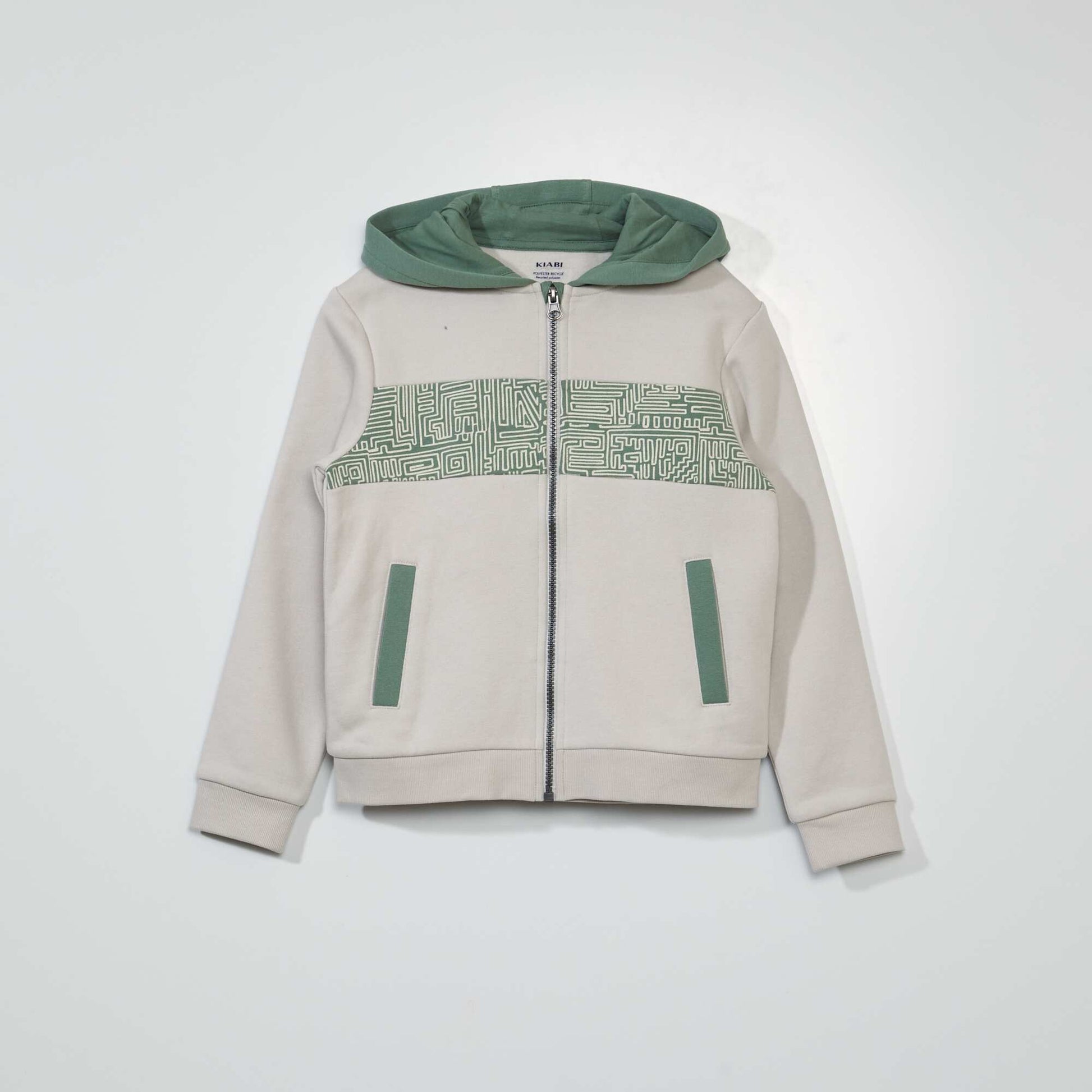 Sweat capuche Beige
