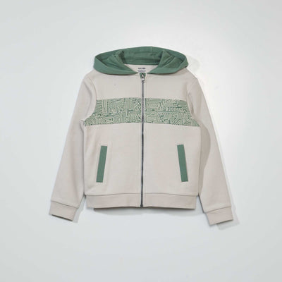 Sweat capuche Beige