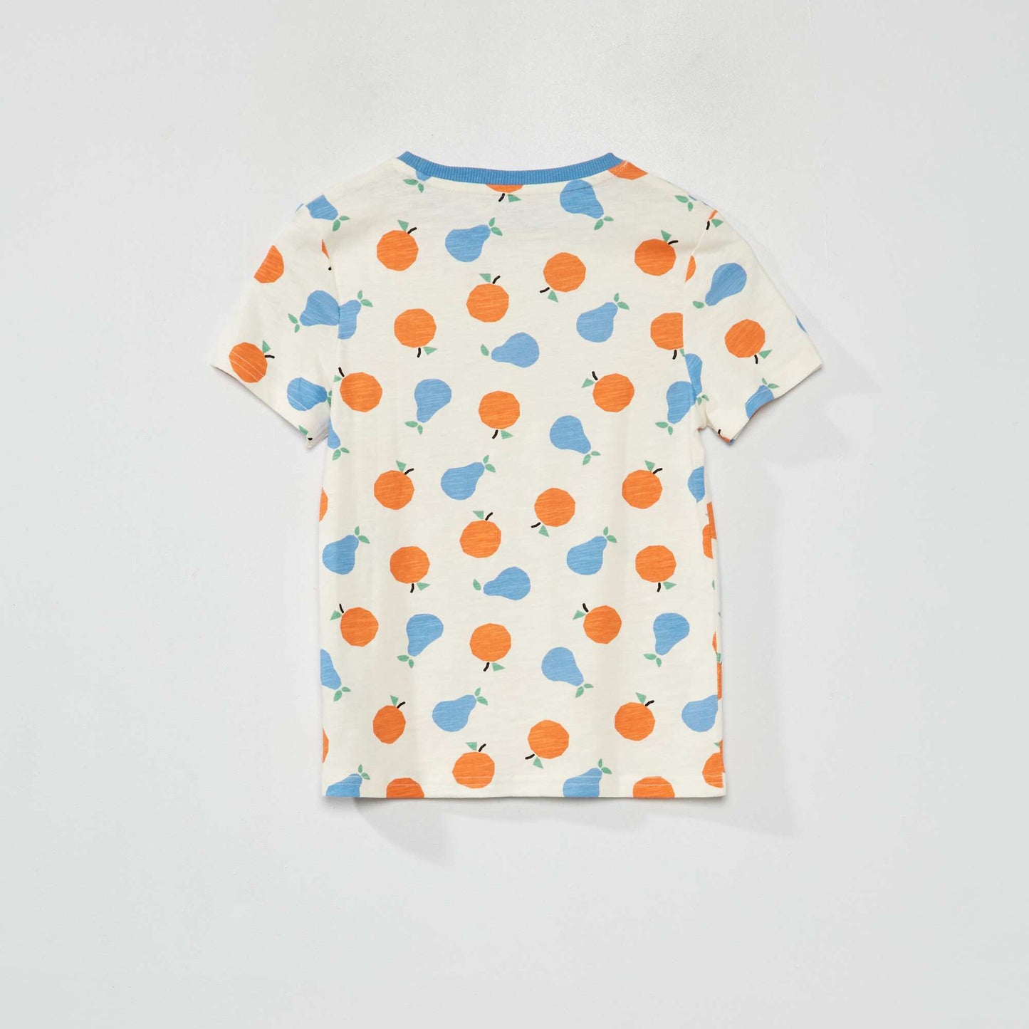 T-shirt manches courtes avec imprim Blanc/orange