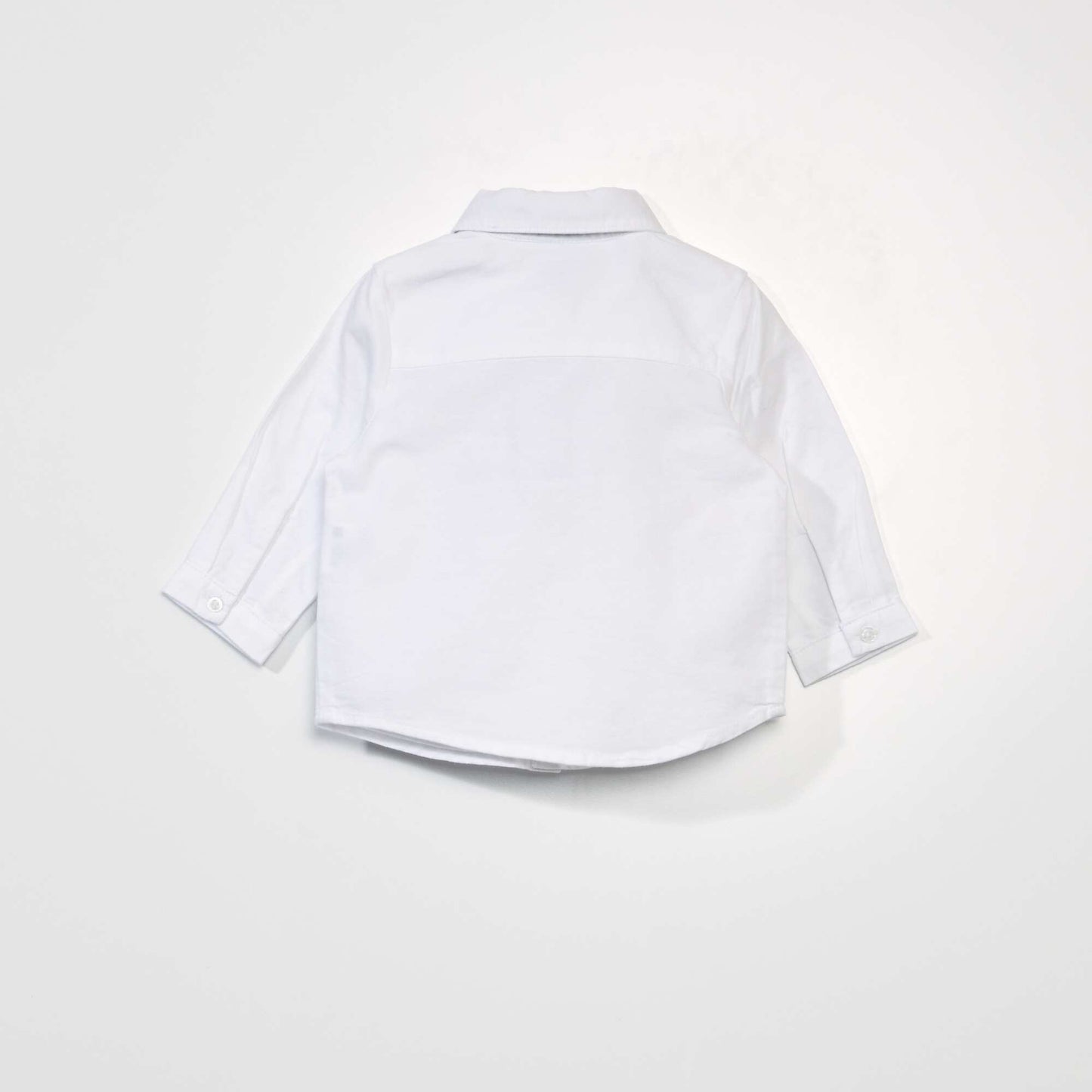 Chemise blanche + noeud papillon amovible blanc