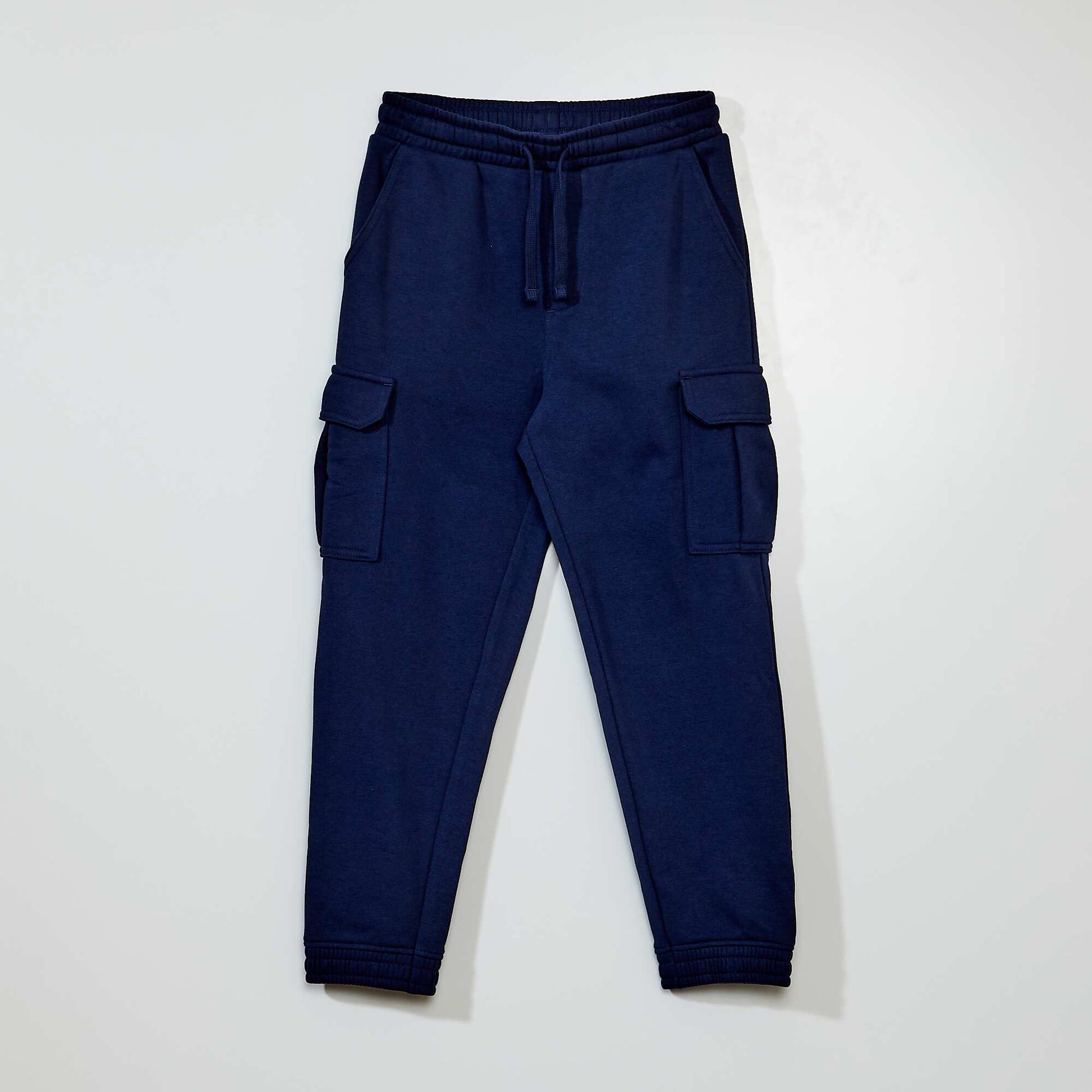 Jogging en molleton avec poches Bleu fonc