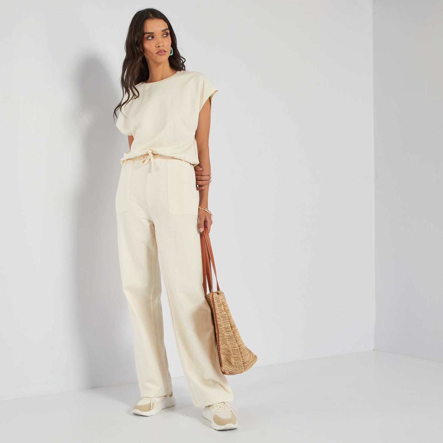 Pantalon en jersey Blanc cass