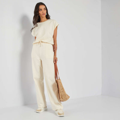 Pantalon en jersey Blanc cass