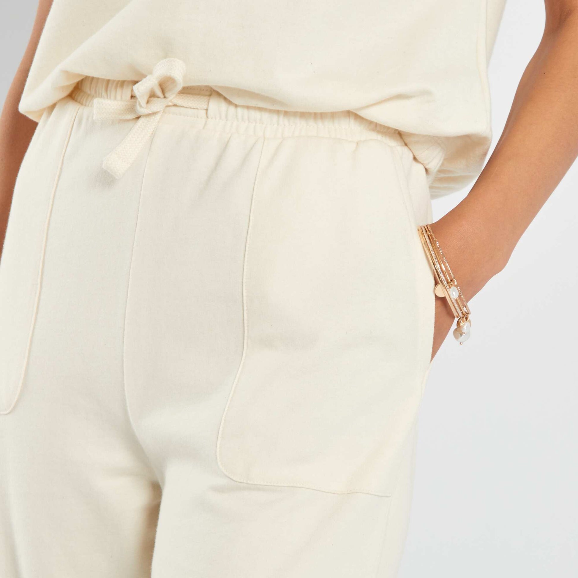 Pantalon en jersey Blanc cass