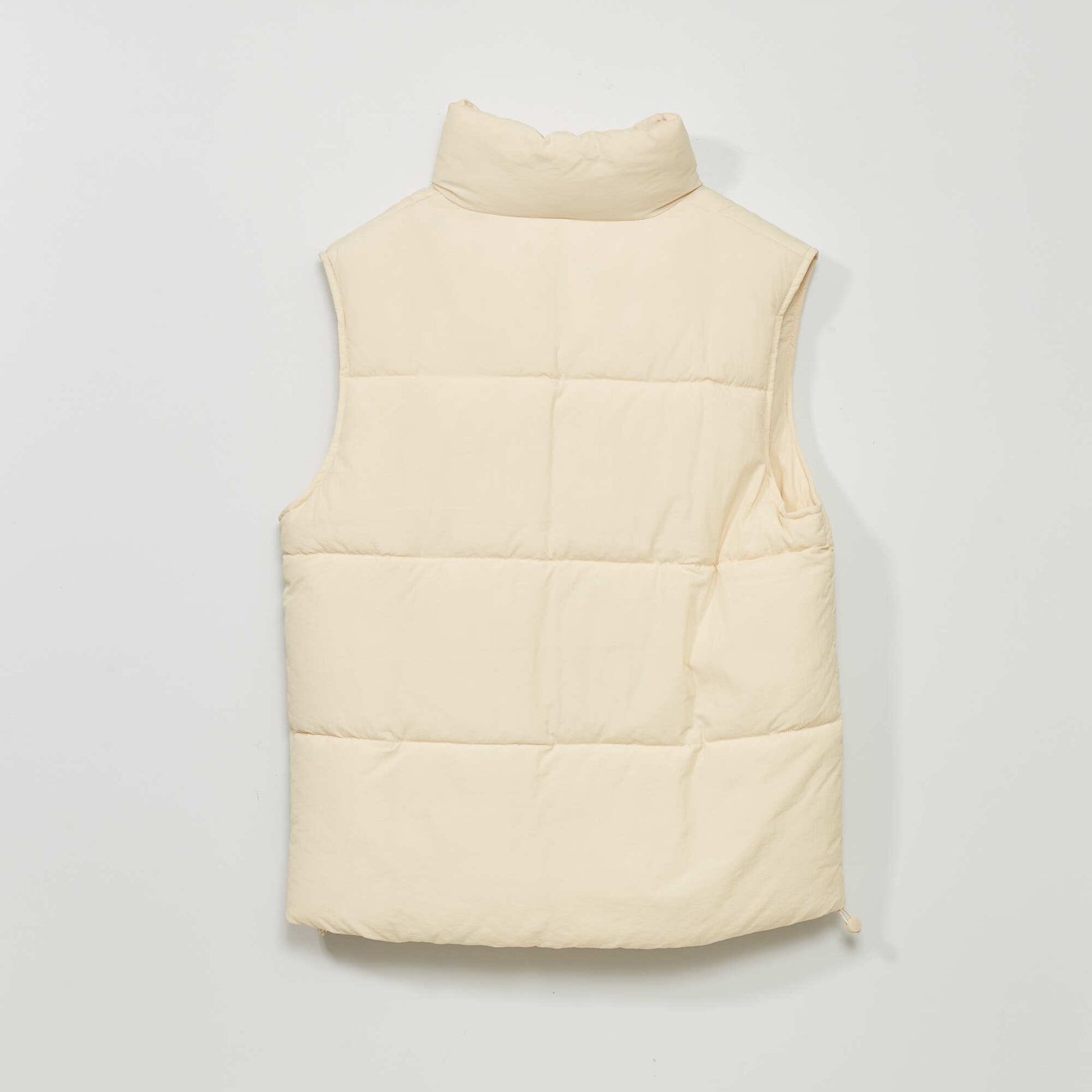 Doudoune matelass e sans manches Beige