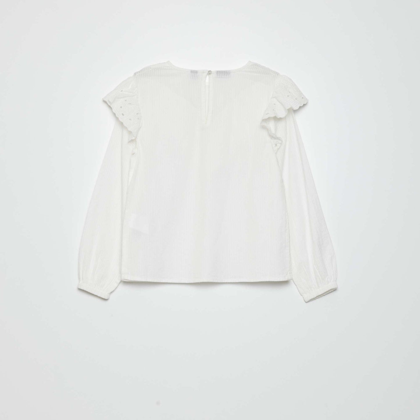 Blouse volants blanc