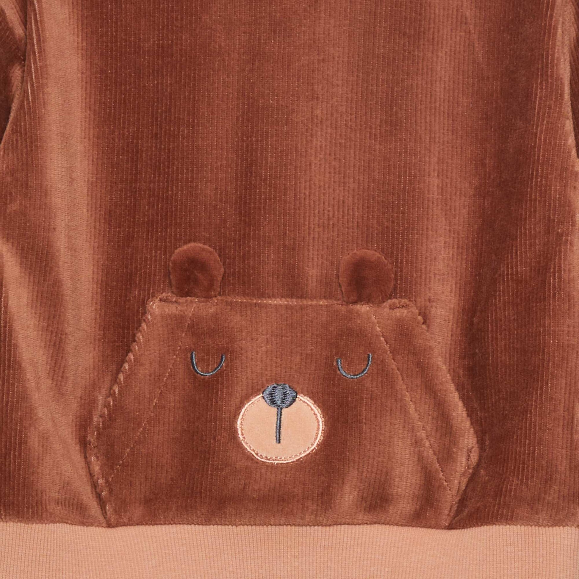 Ensemble de pyjama en velours - 2 pi ces Marron